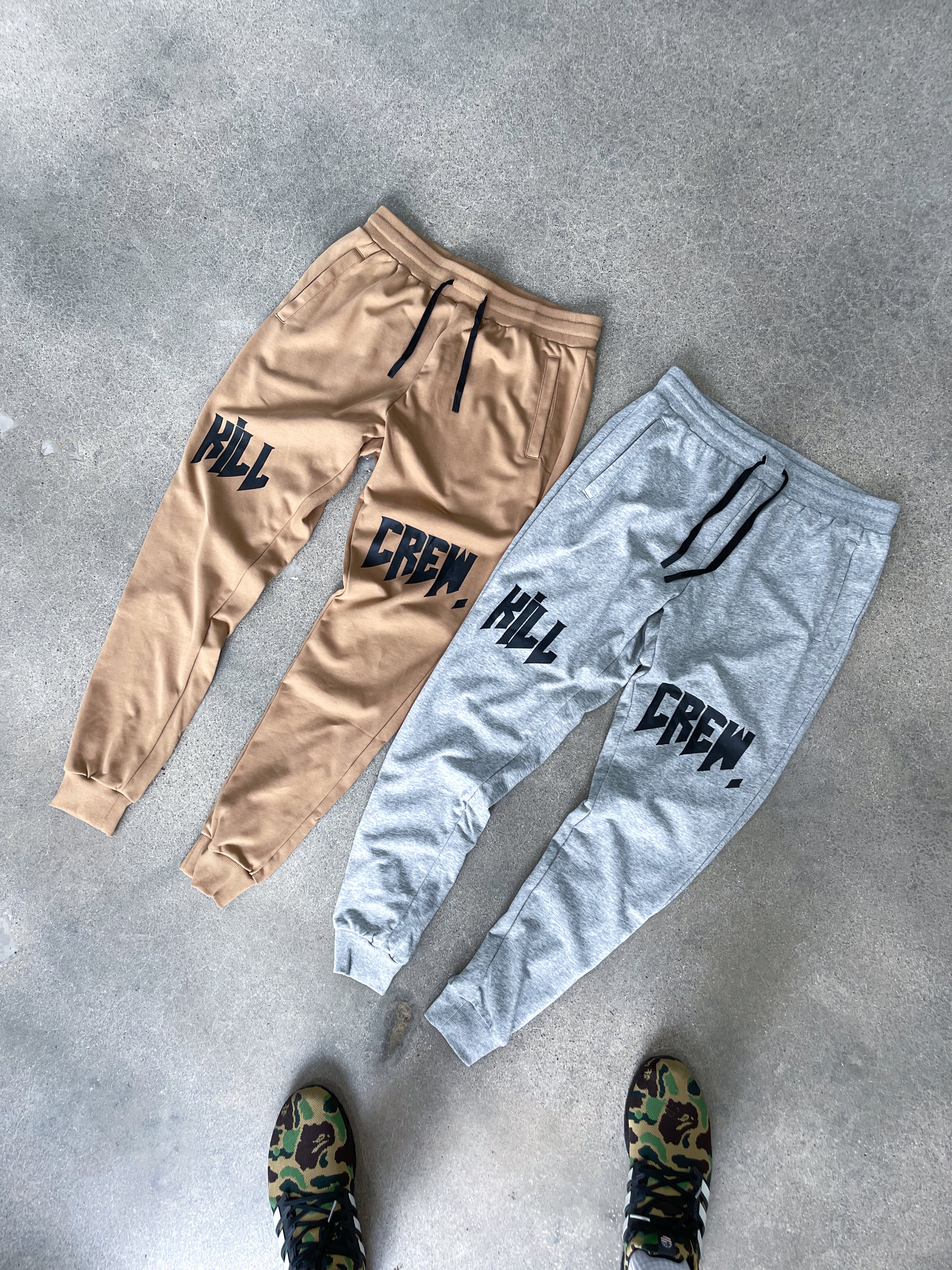 KILL CREW JOGGERS - HEATHER GREY