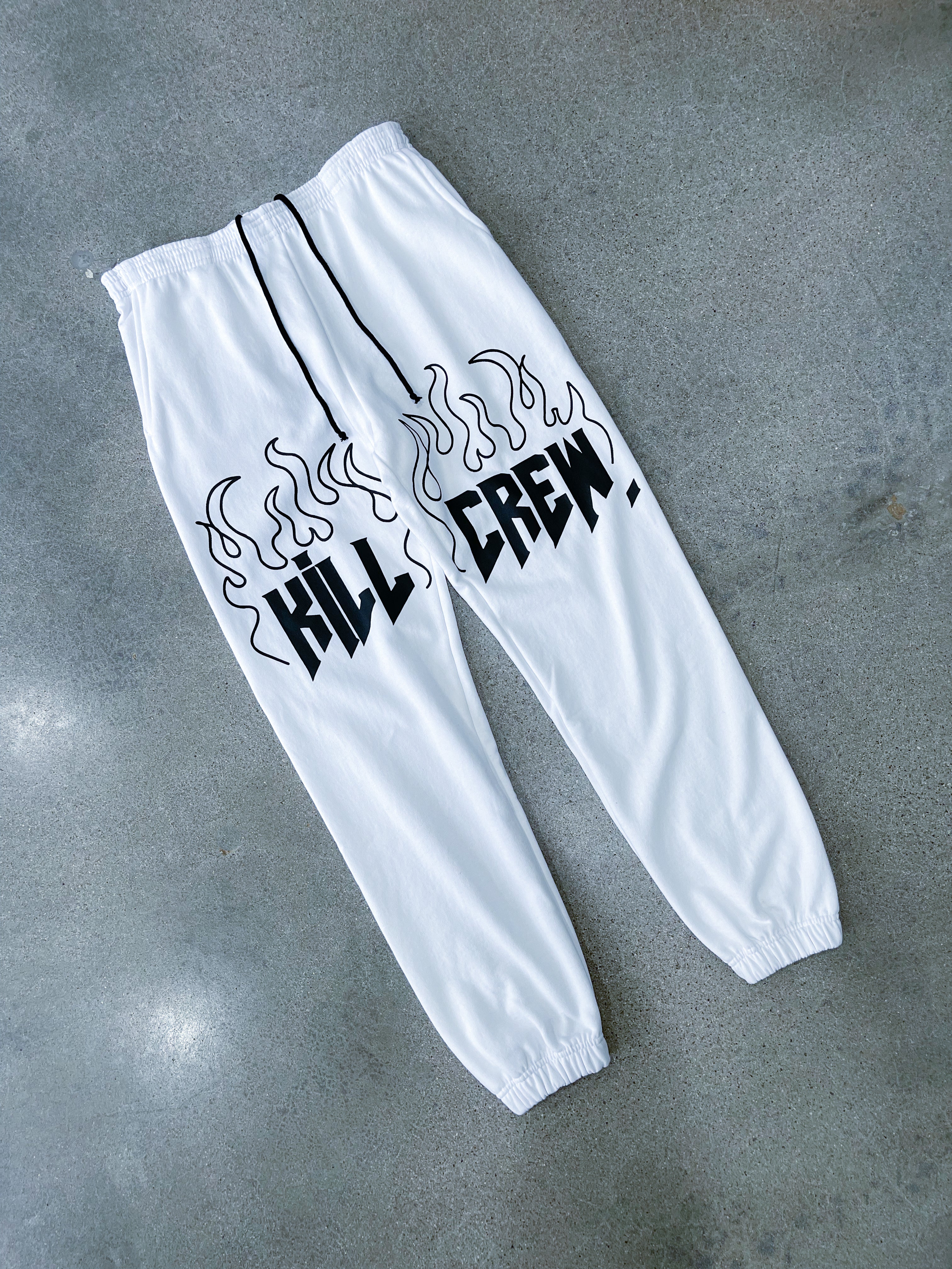 HEAVYWEIGHT LUX SWEATPANTS FLAME - WHITE