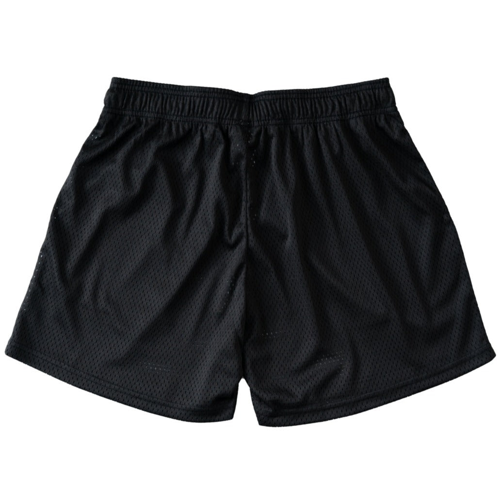 VENTED MESH SHORTS MEDIEVAL - BLACK / CREAM