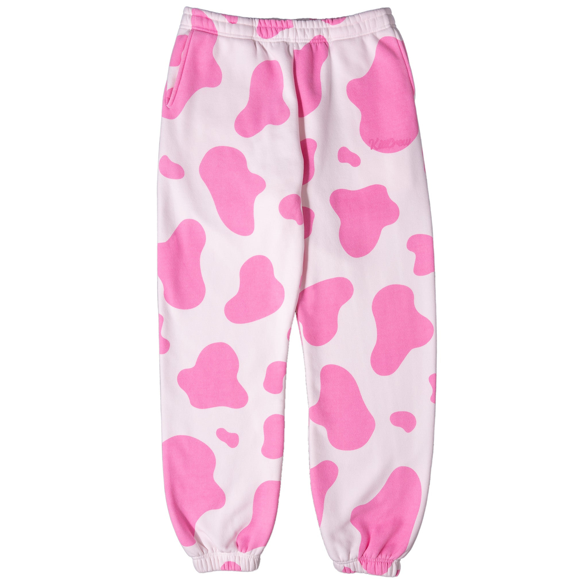 OVERSIZED LUX MOO MOO SWEATPANTS - PINK