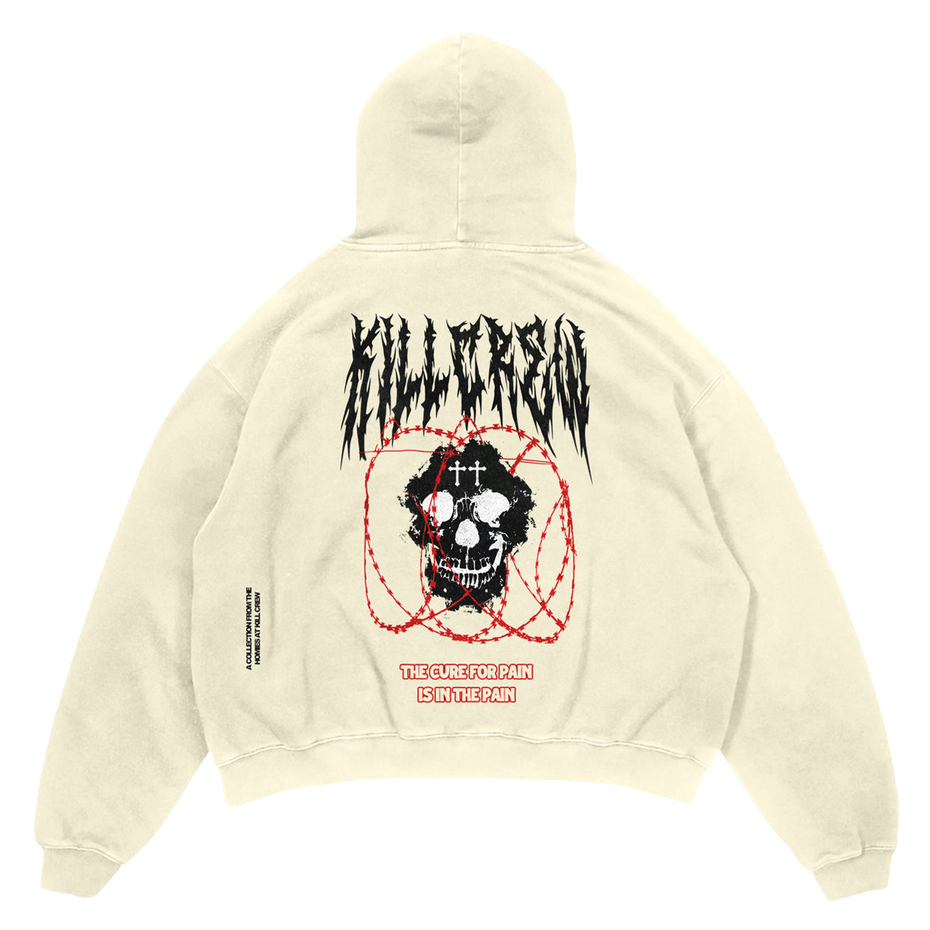 OVERSIZED LUX BARBARIAN HOODIE - CREAM