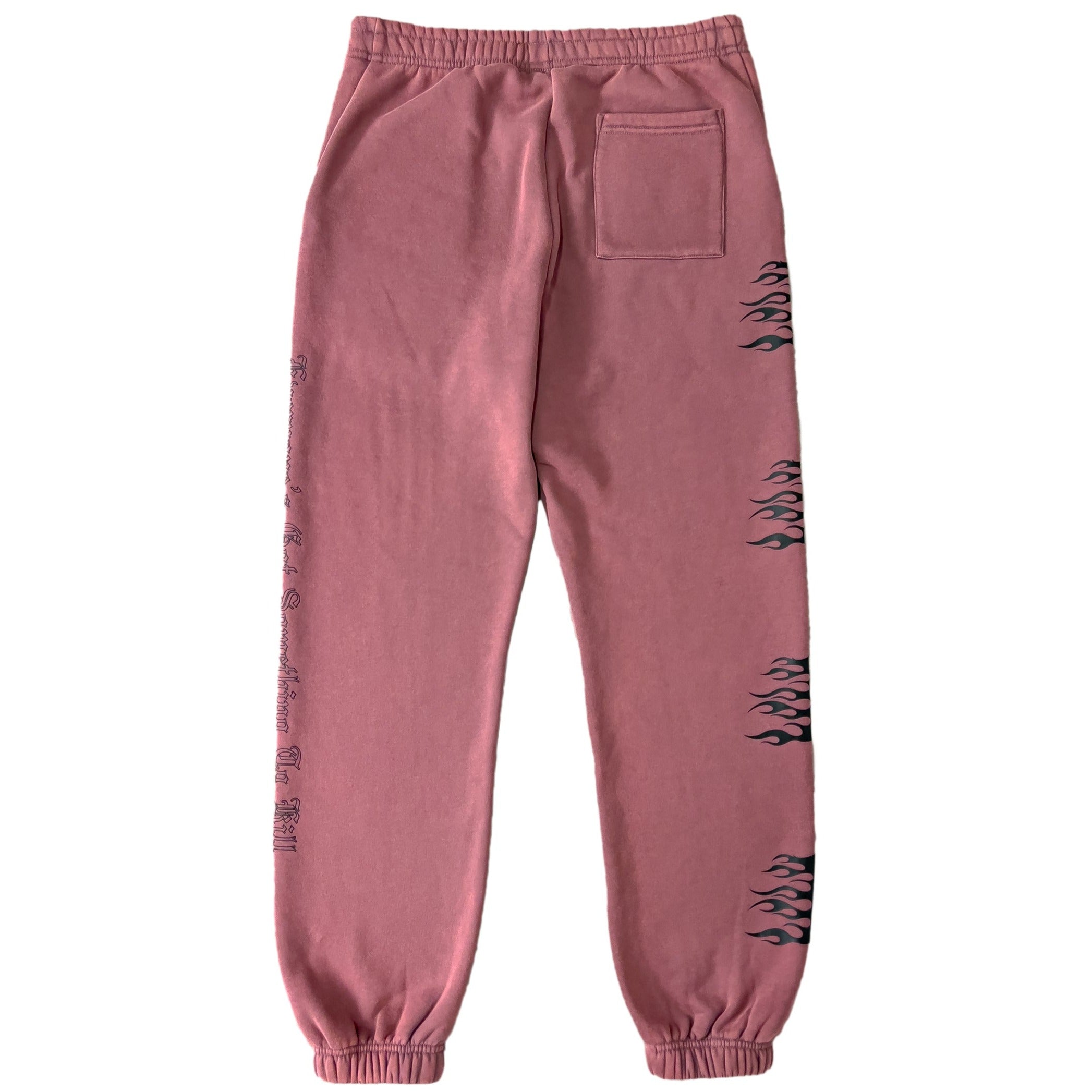 HEAVYWEIGHT LUX WAR WOLF SWEATPANTS - MAROON