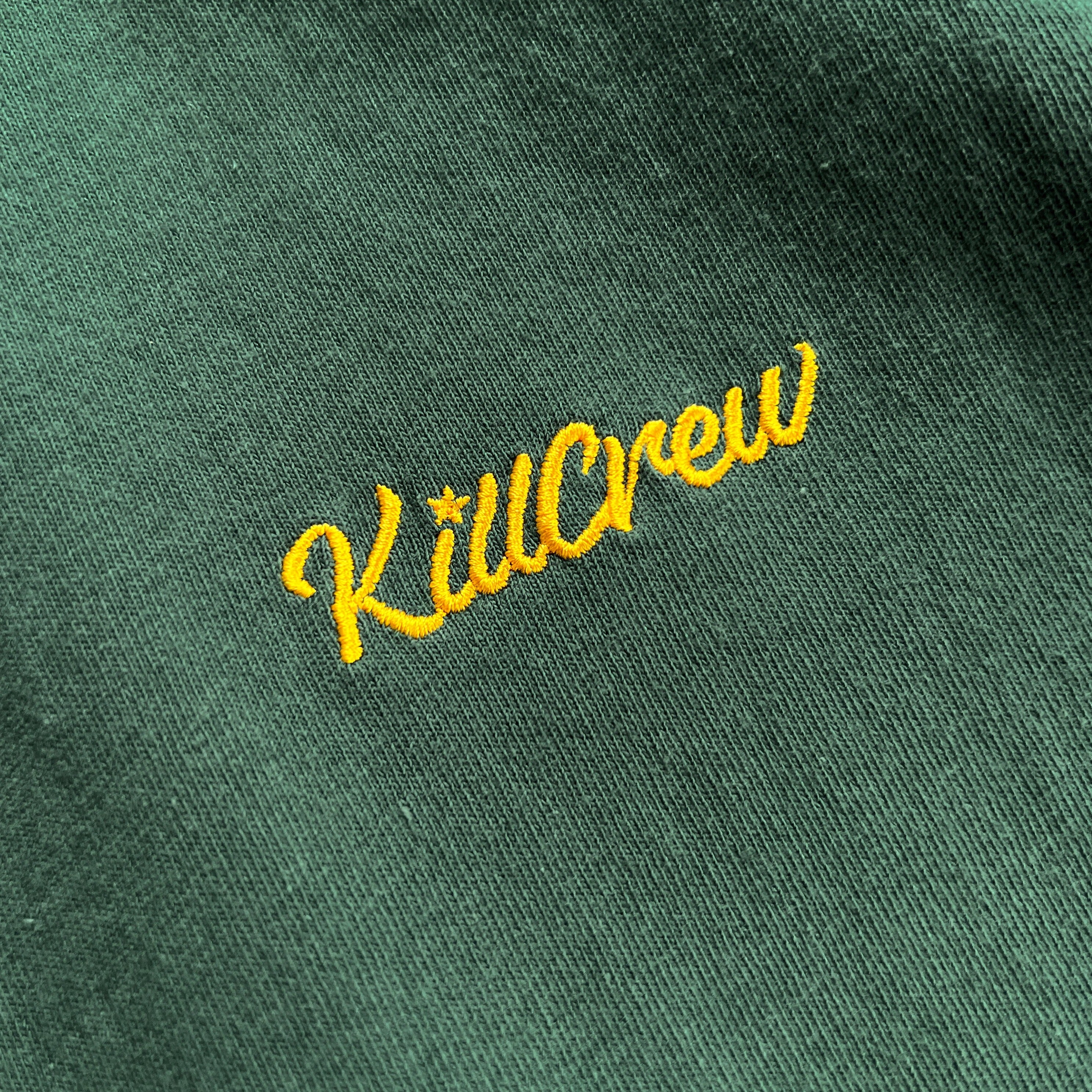 OVERSIZED LUX SCRIPT T-SHIRT - GREEN / YELLOW