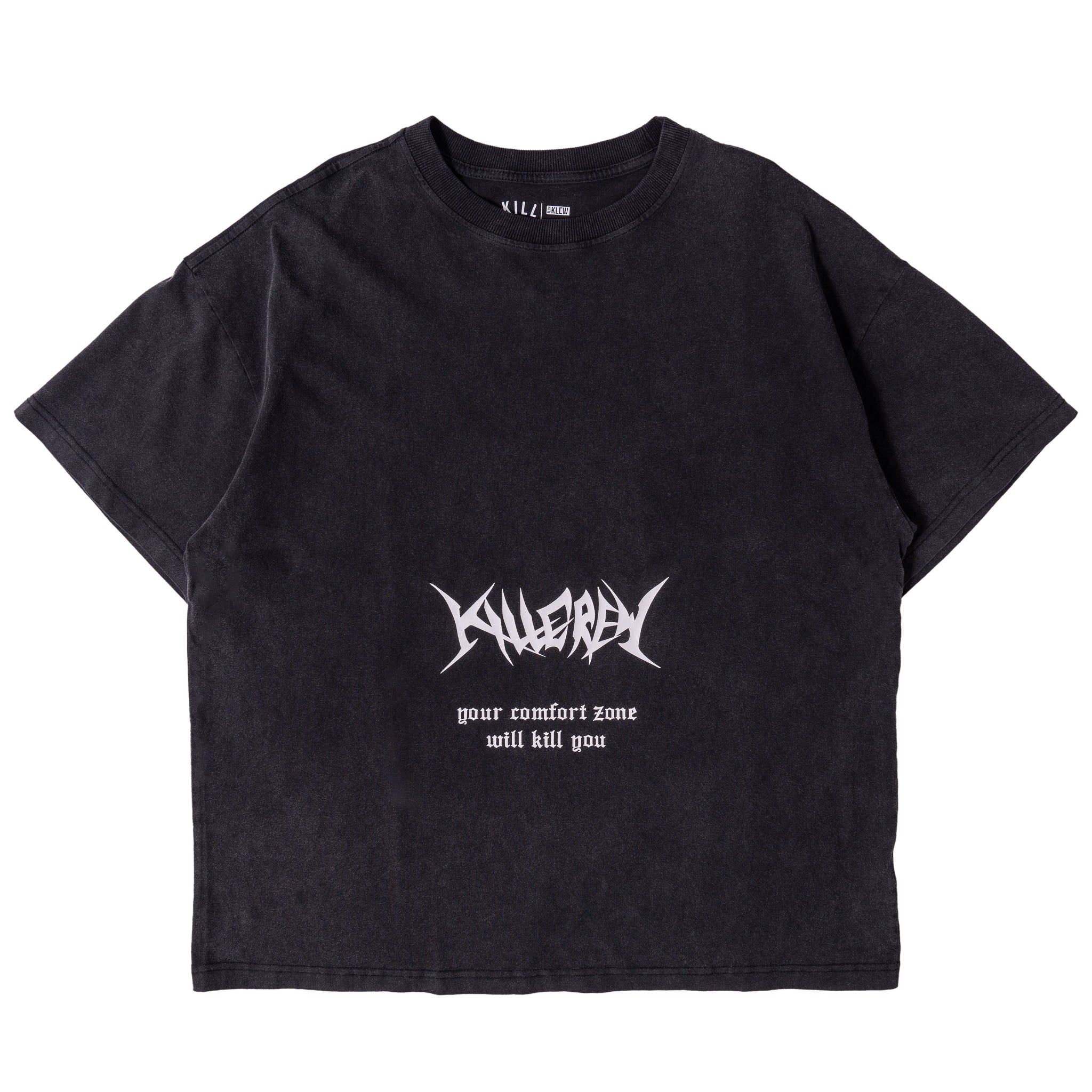 RELAXED FIT COMFORT ZONE T-SHIRT - BLACK / WHITE