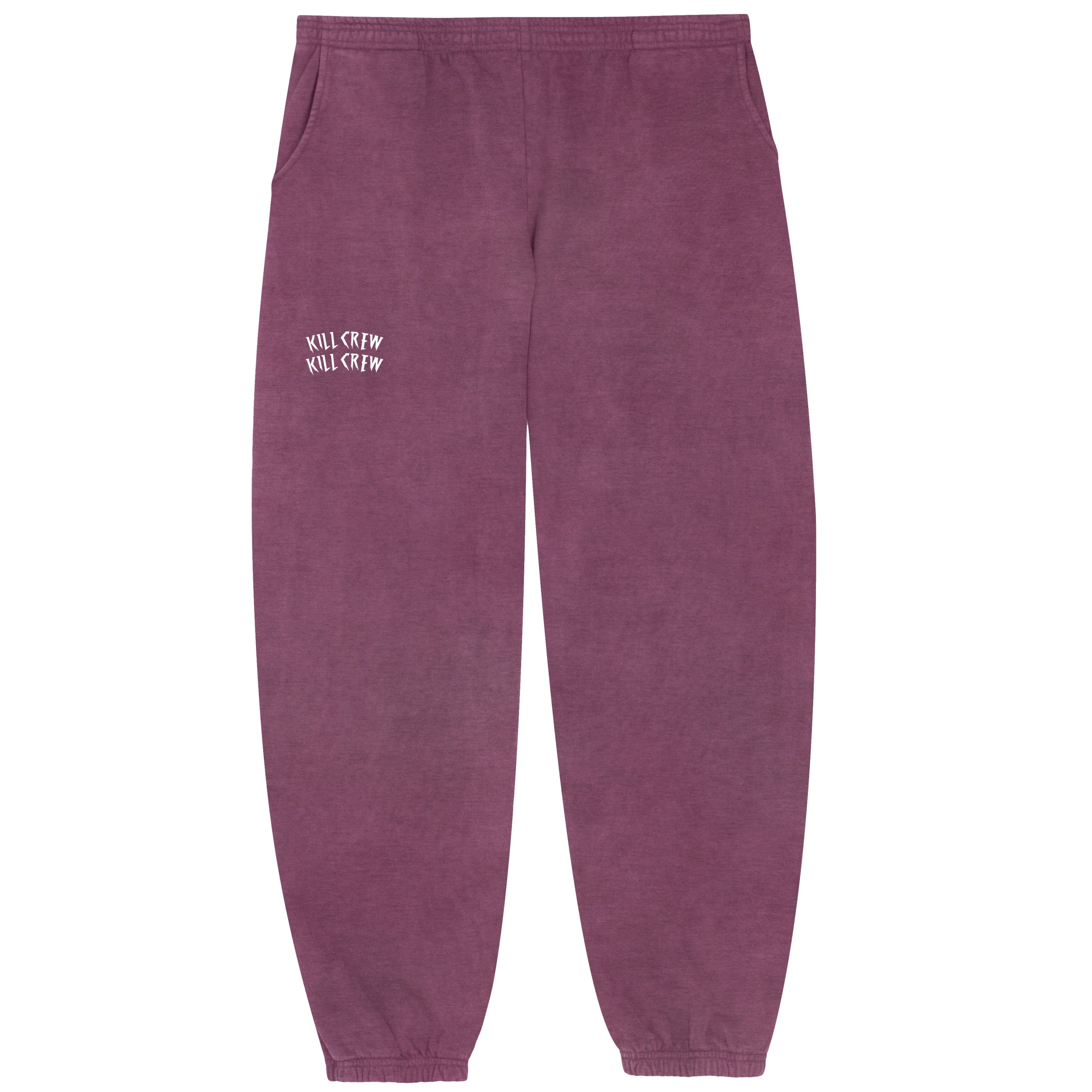 HEAVYWEIGHT LUX SIMPLE SWEATPANTS - BURGUNDY