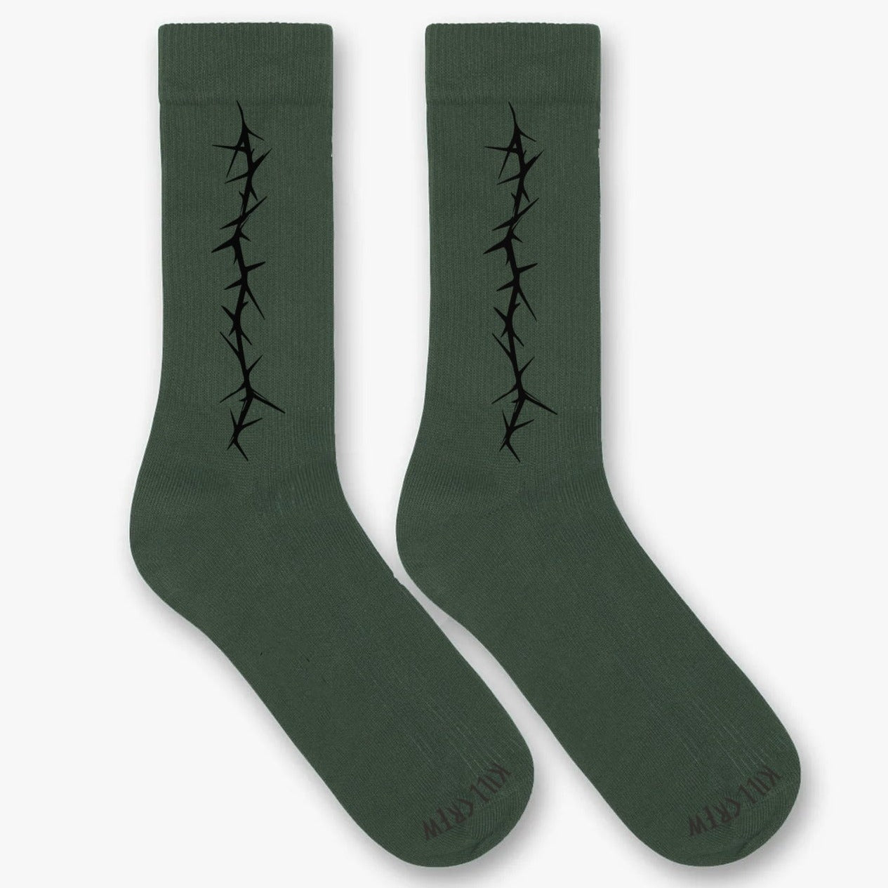 BARBWIRE HIGH SOCKS - OLIVE