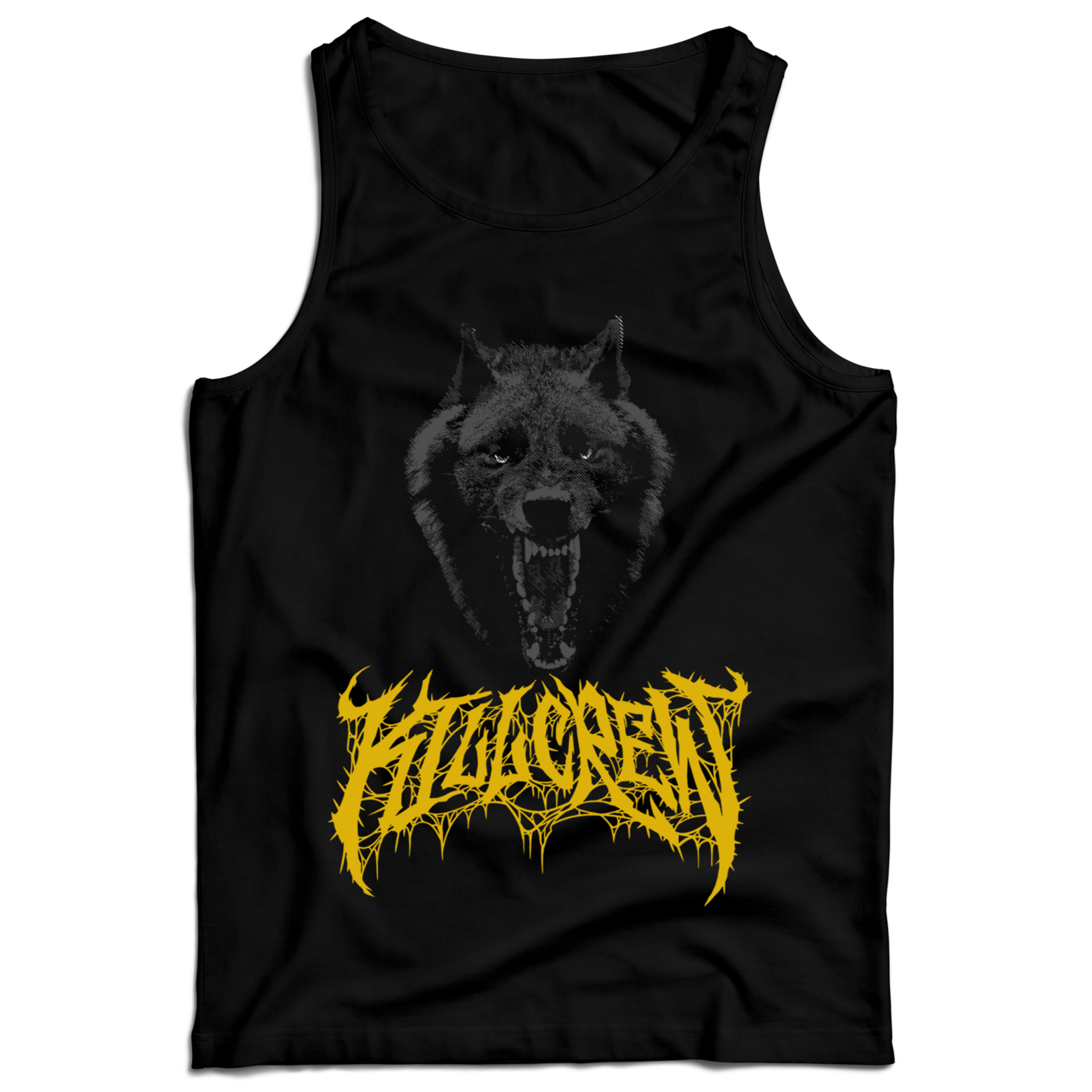 LONE WOLF TANK TOP - BLACK