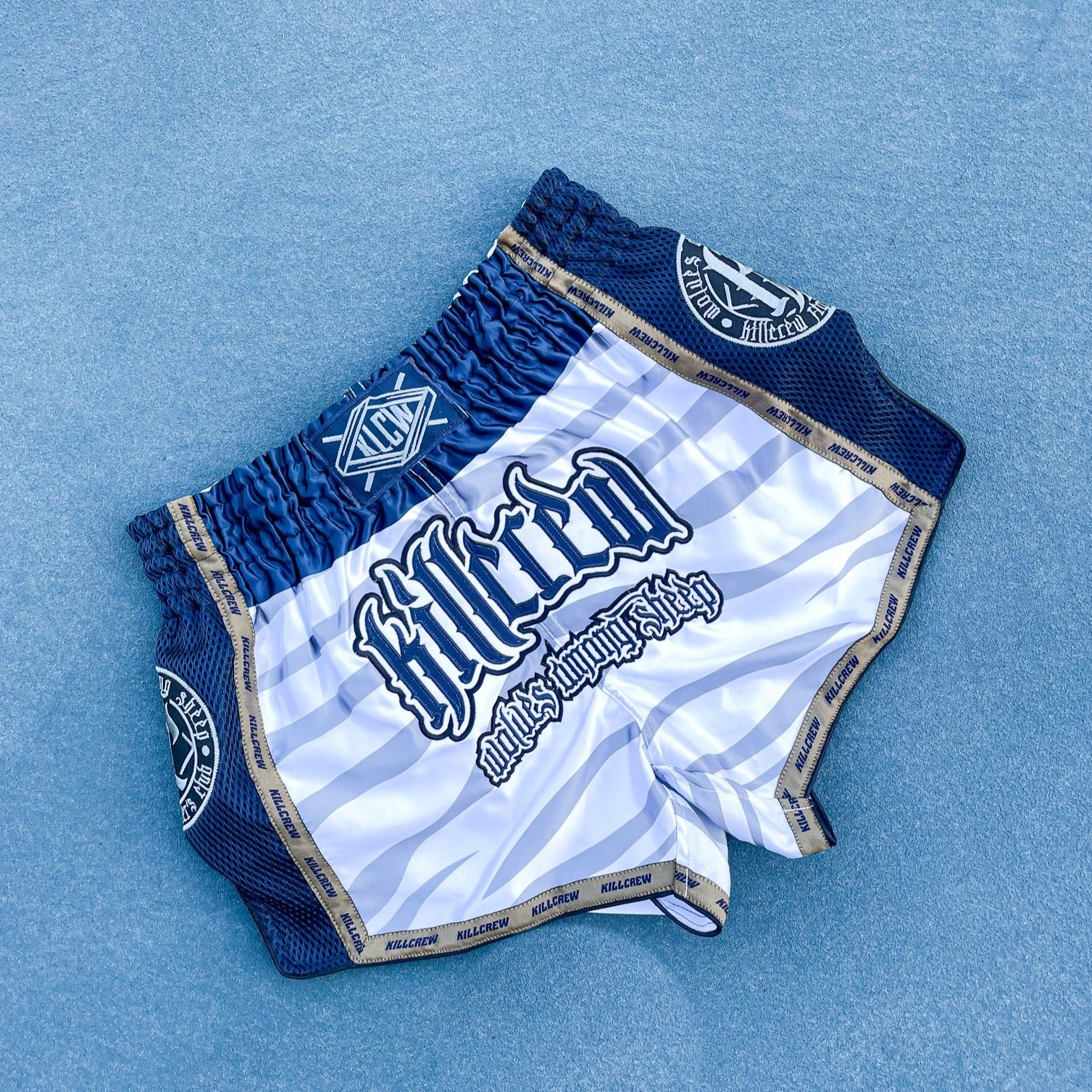 MUAY THAI FIGHT SHORTS - TIGER ALBINO