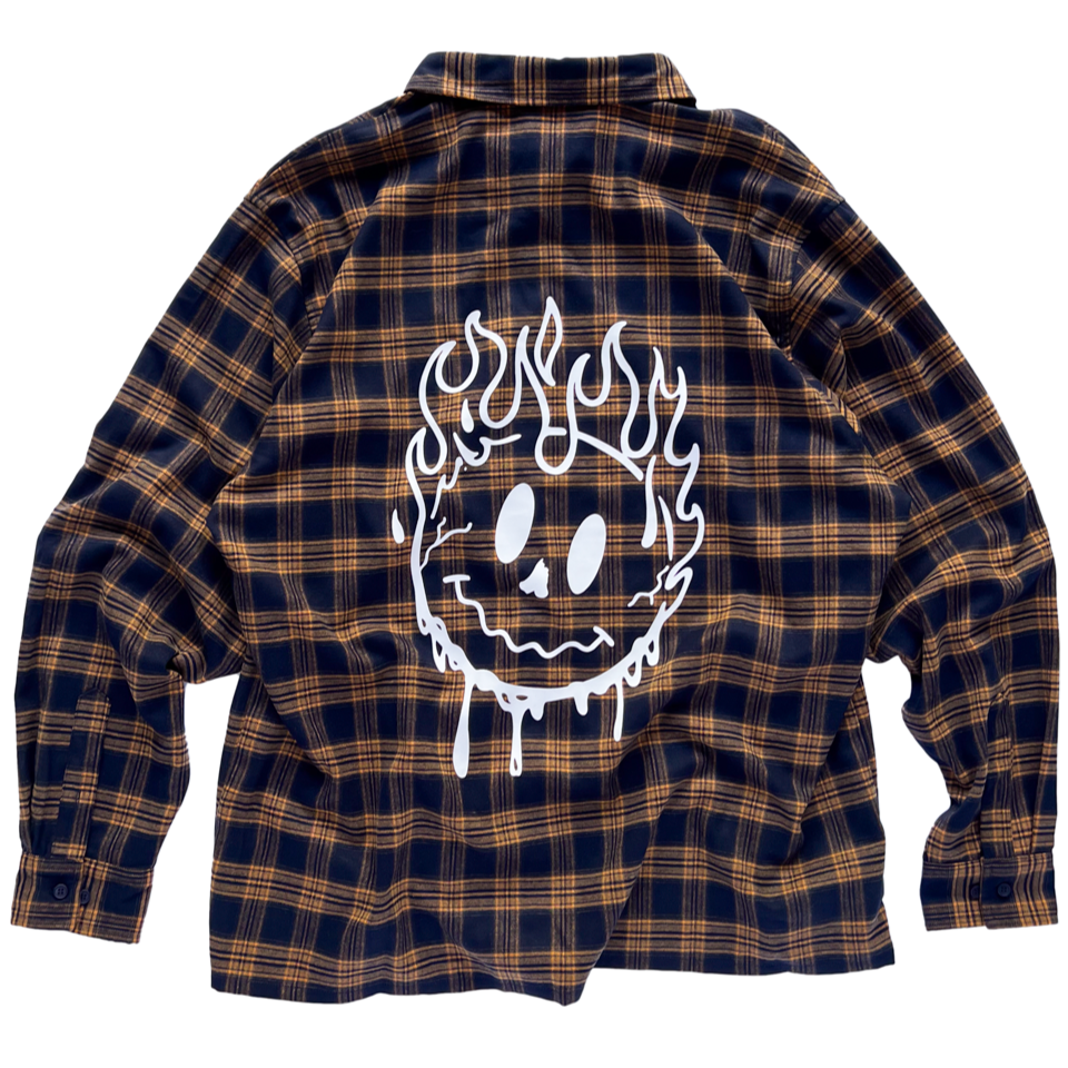 KILL CREW SMILEY FLANNEL - YELLOW