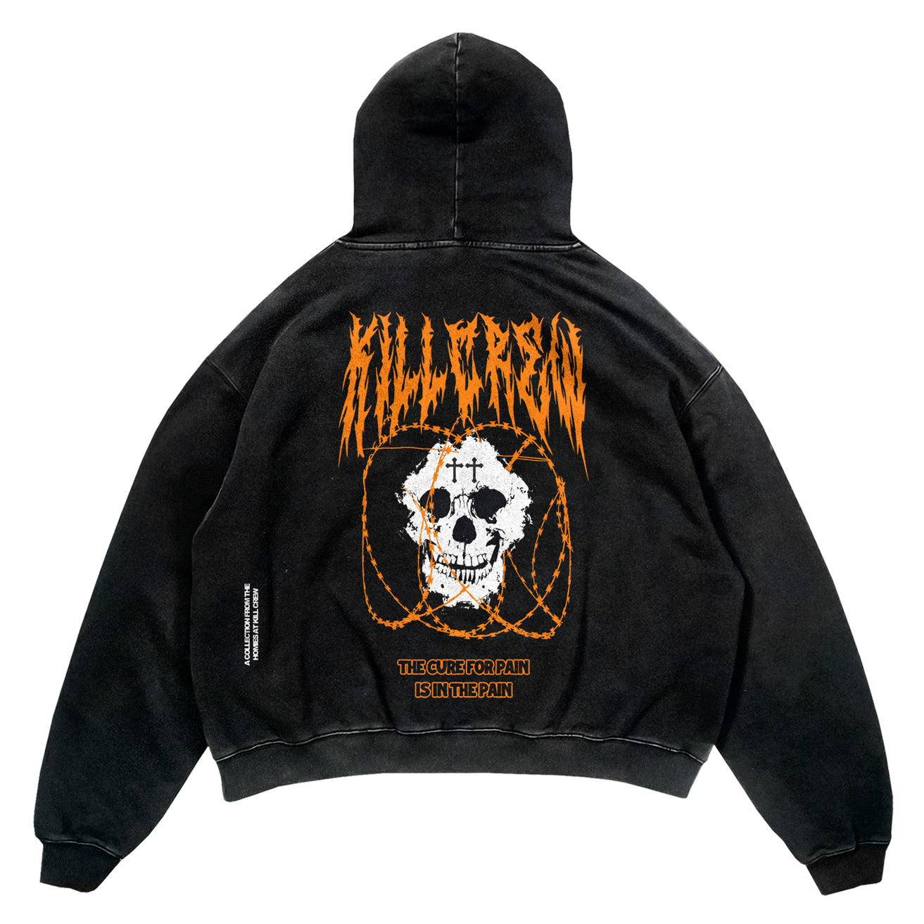 OVERSIZED LUX BARBARIAN HOODIE - BLACK