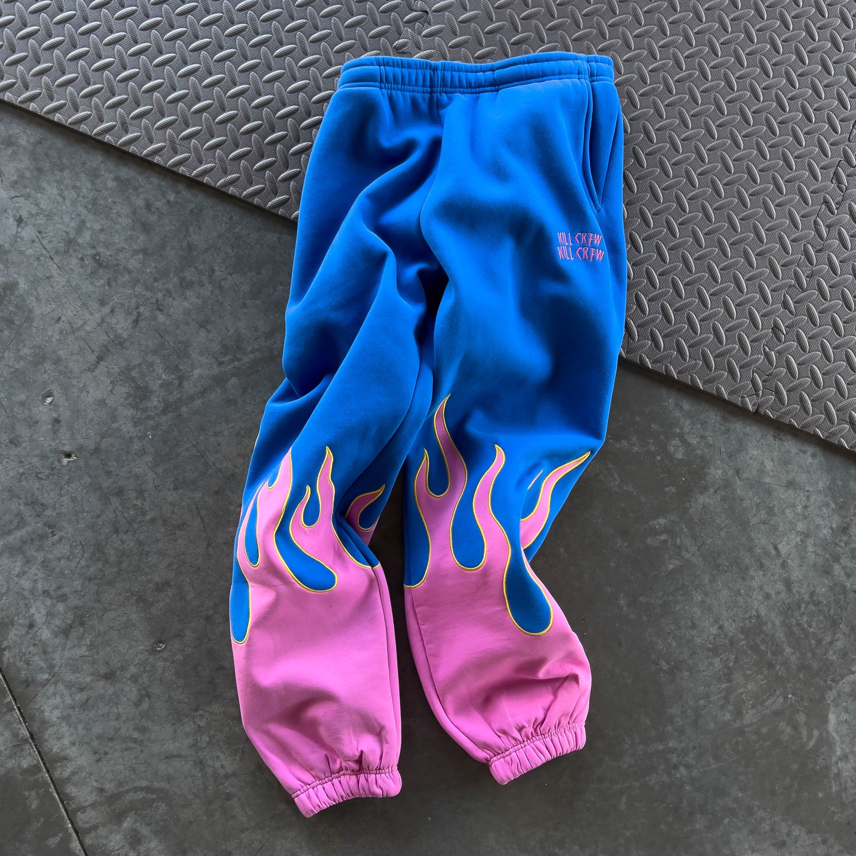 PREMIUM HEATER SWEATS - BLUE / PINK