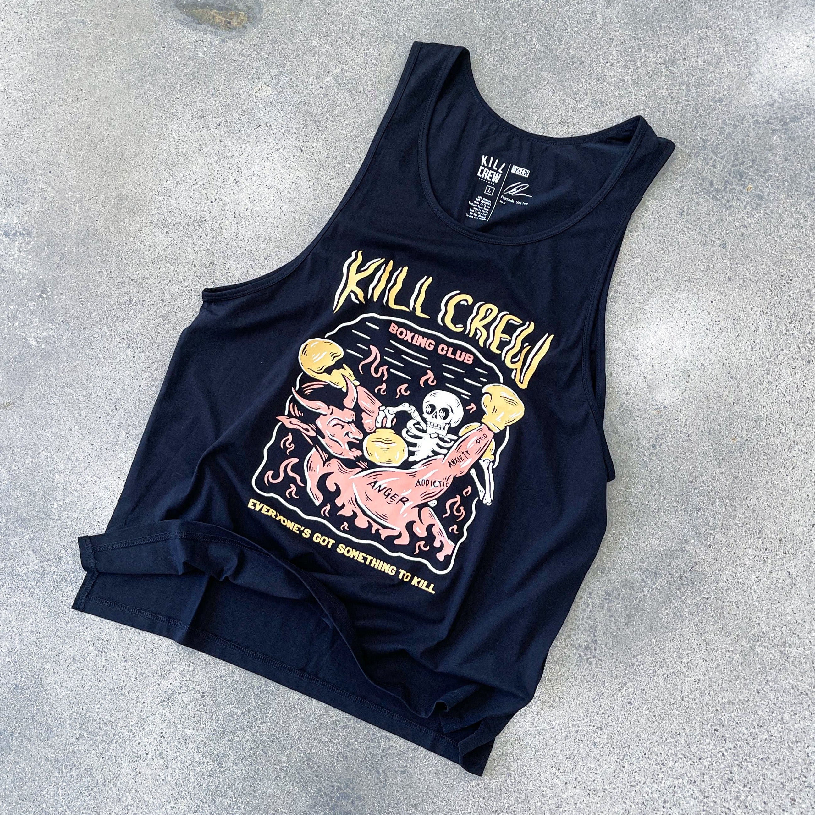 KILL CREW INNER DEMONS BOXING CLUB TANK - BLACK