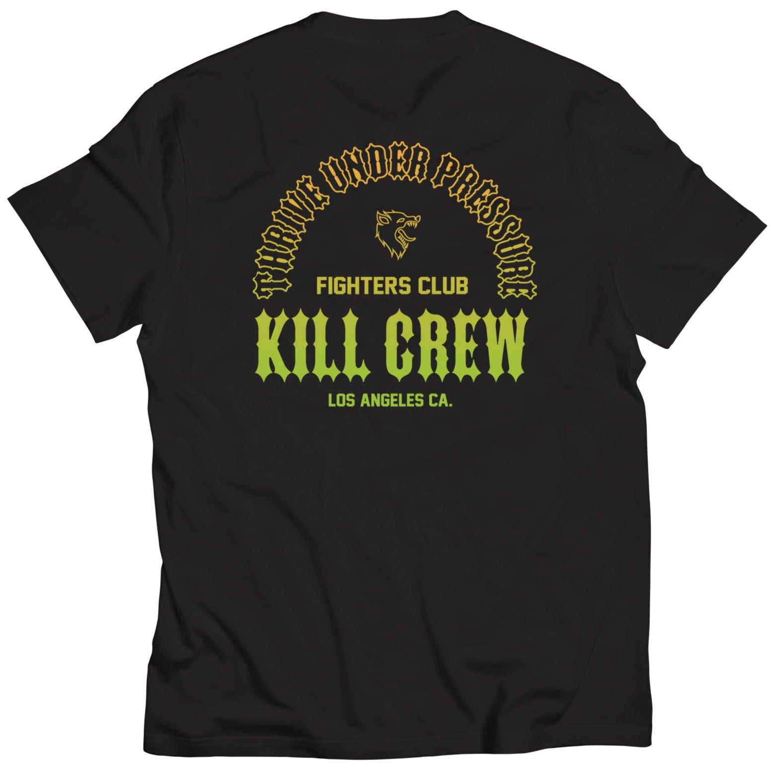 THRIVE UNDER PRESSURE T-SHIRT - BLACK / GREEN