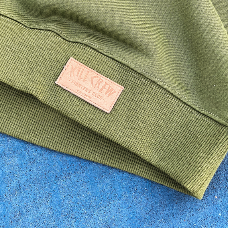 FIGHTER'S CLUB CREW NECK - OLIVE