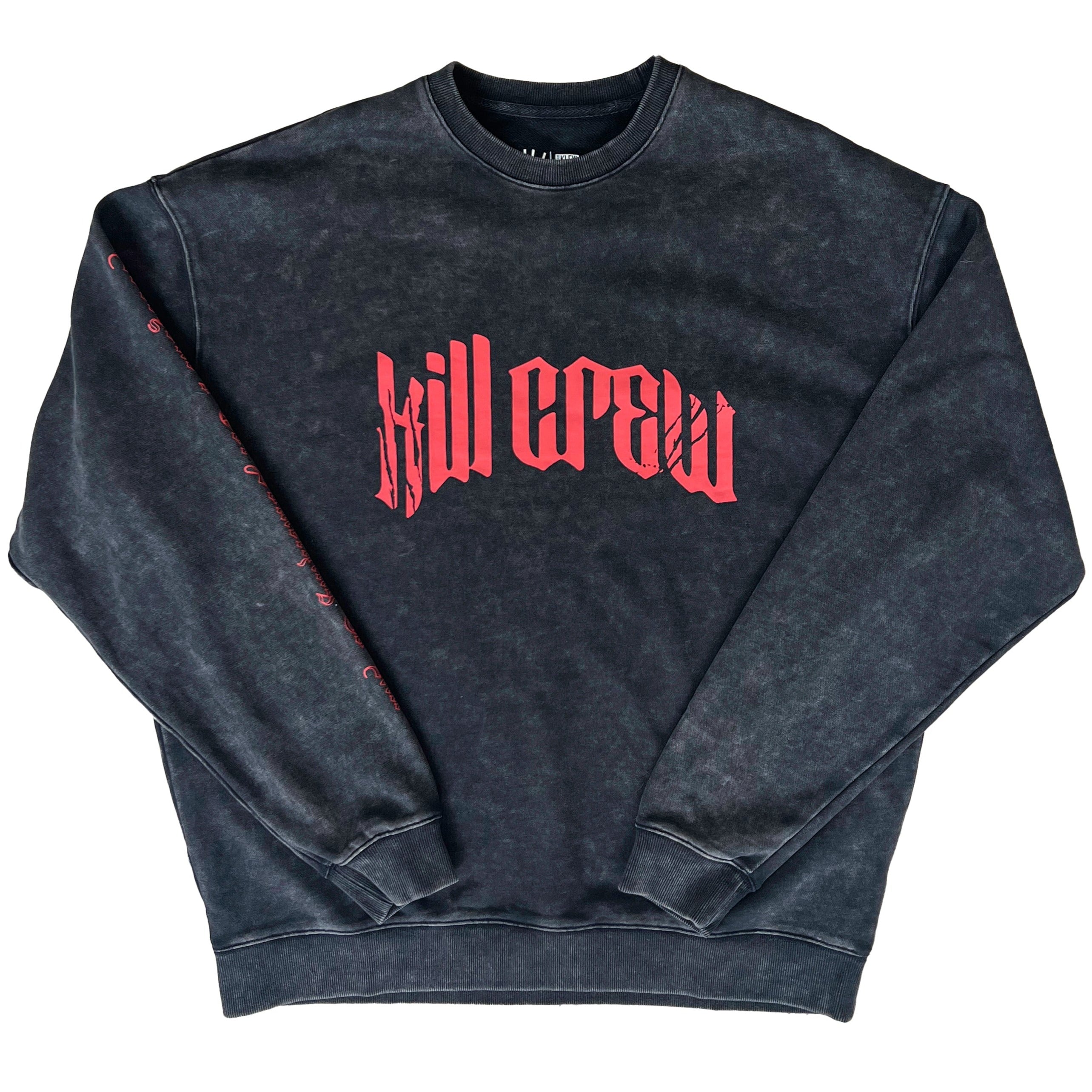 HEAVYWEIGHT LUX LONE WOLF CREW NECK - BLACK / RED