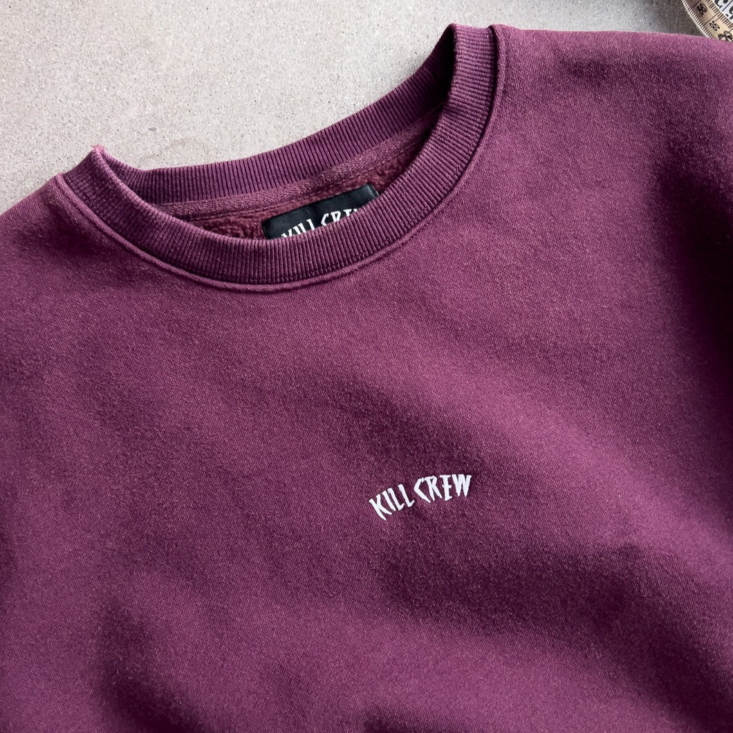 HEAVYWEIGHT LUX SIMPLE CREWNECK - BURGUNDY