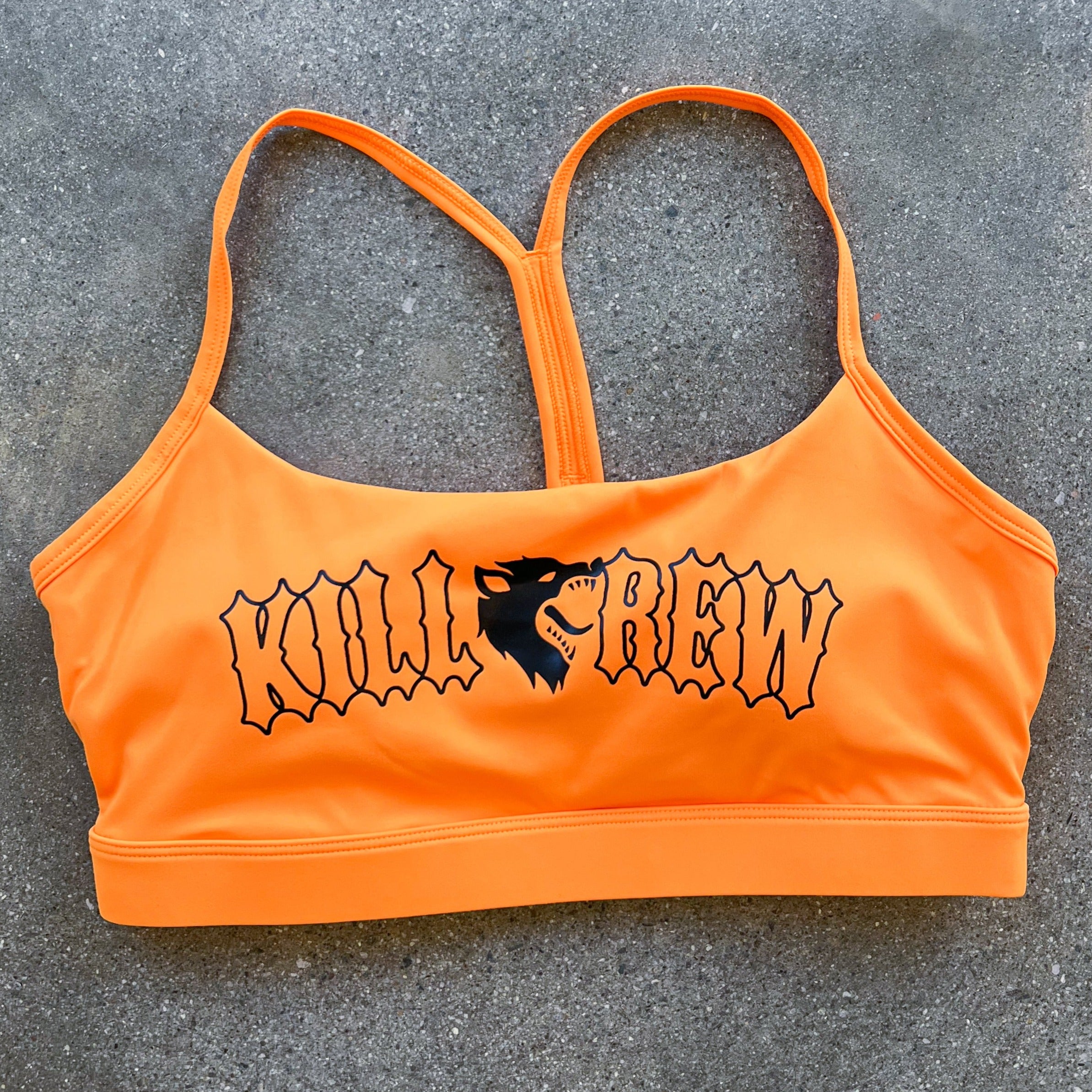 CLASSIC SPORTS BRA - ORANGE / BLACK