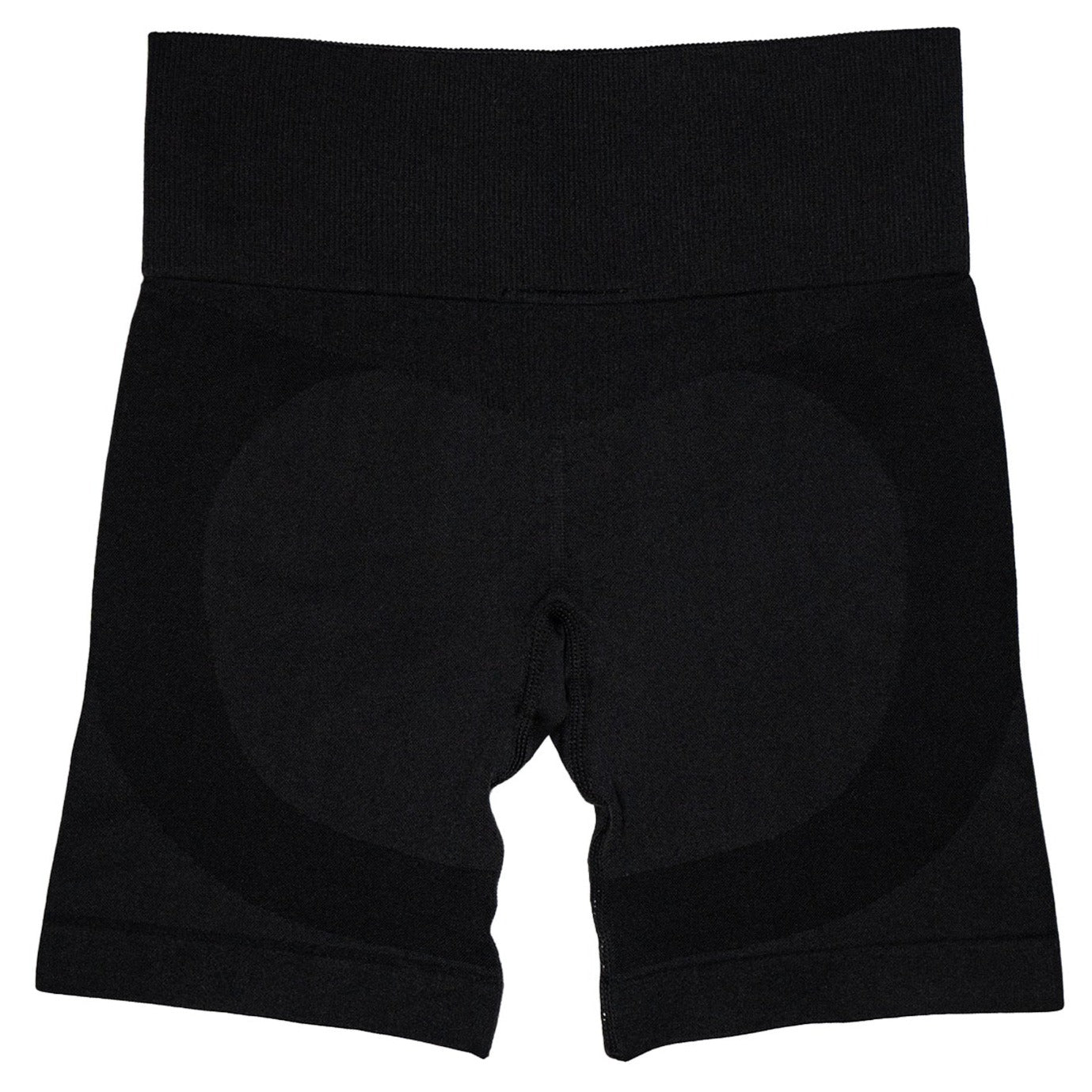 SEAMLESS FLAMES BIKER SHORTS - BLACK / WHITE