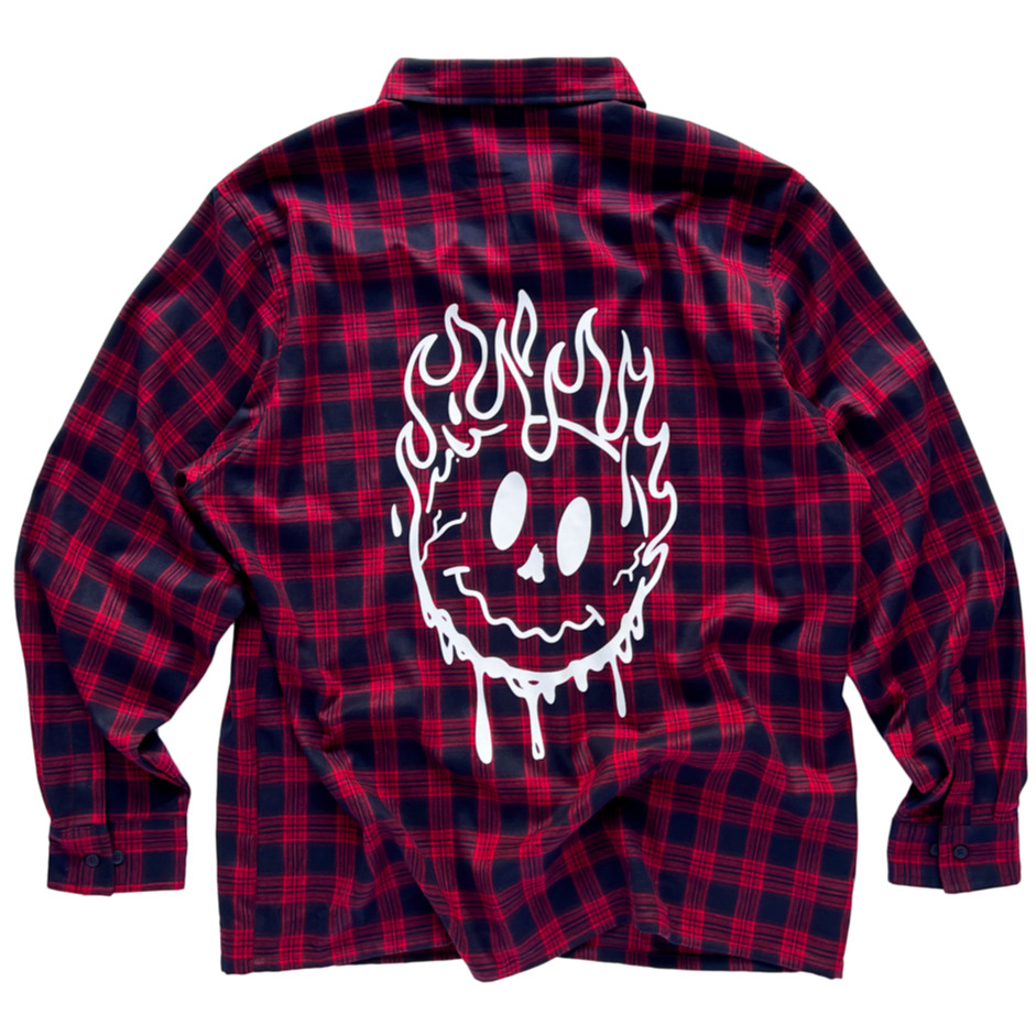 KILL CREW SMILEY FLANNEL - RED