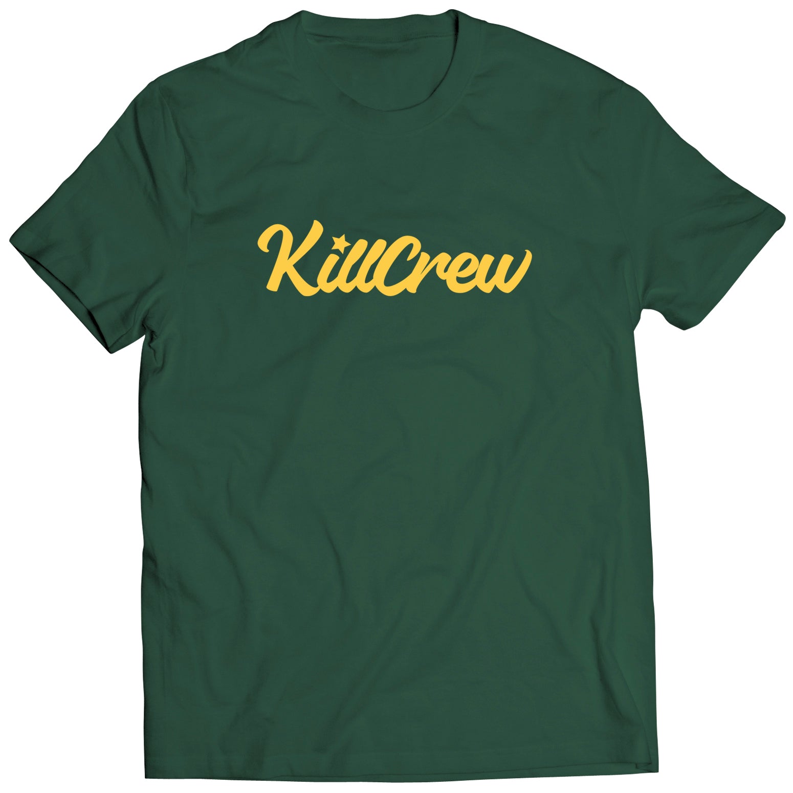 SCRIPT T-SHIRT - GREEN / GOLD