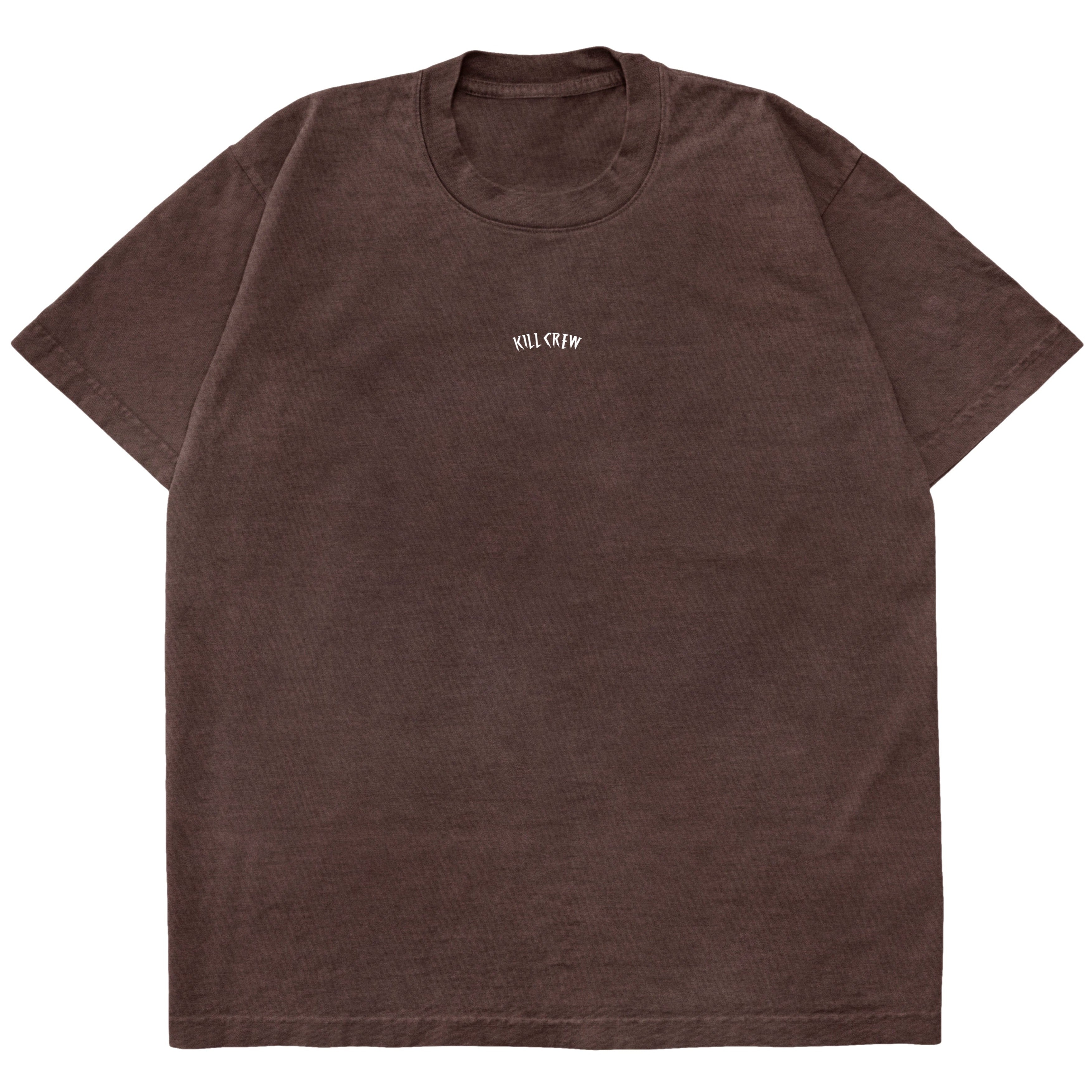 OVERSIZED LUX SIMPLE T-SHIRT - BROWN