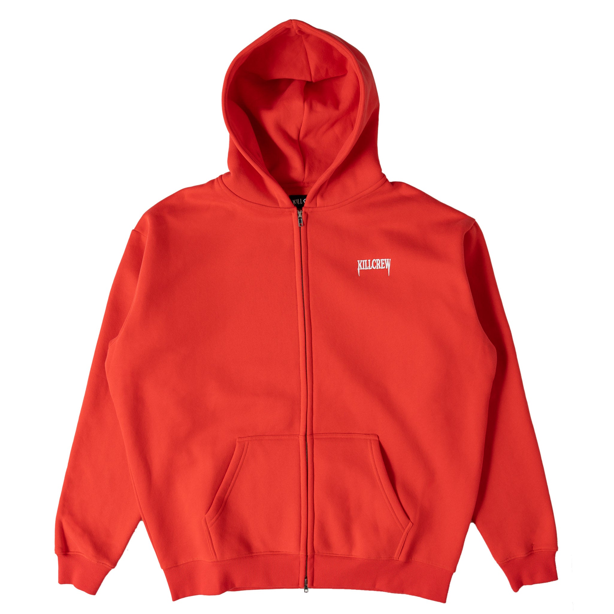 OVERSIZED LUX SIMPLE ZIP UP - RED