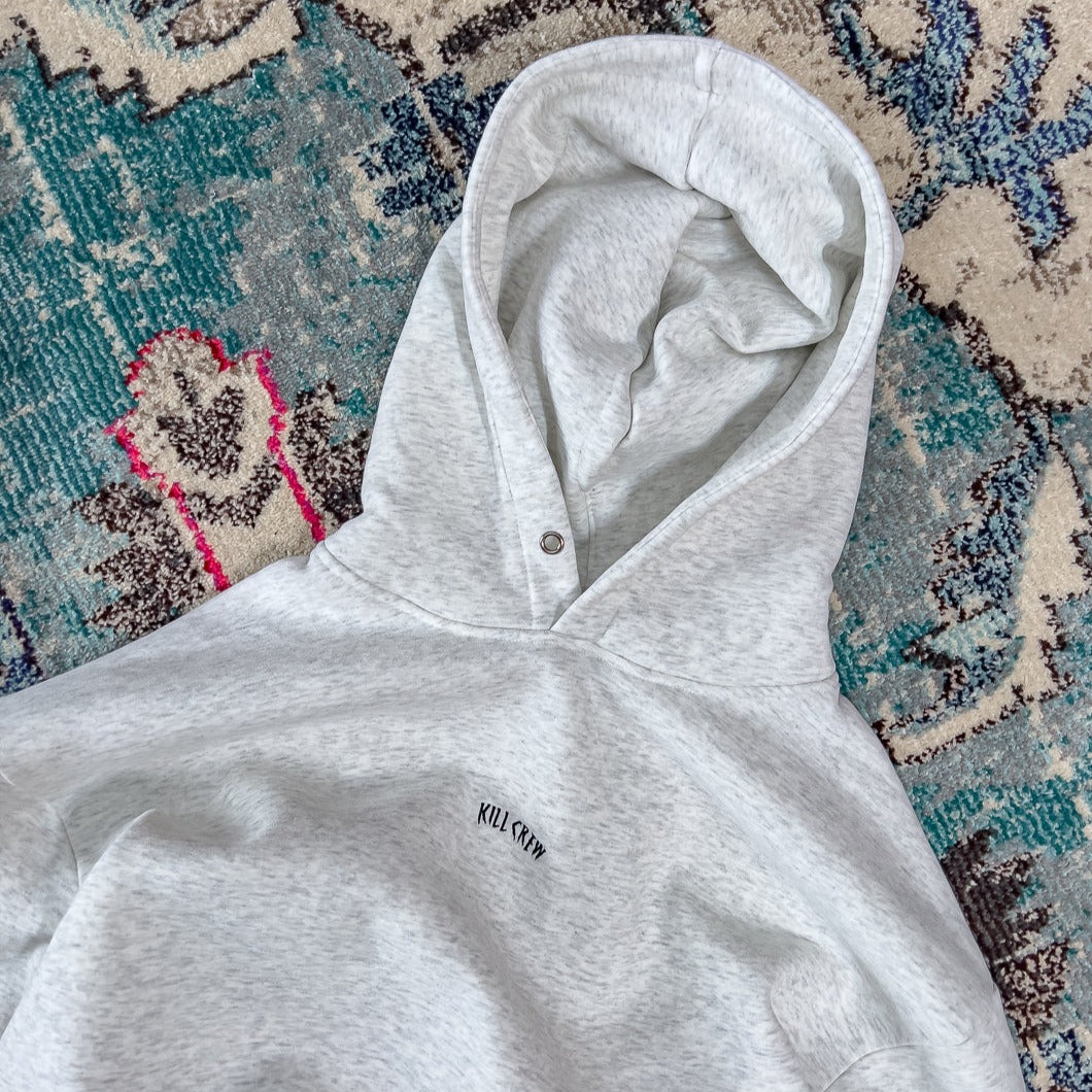 OVERSIZED LUX SIMPLE HOODIE - GREY