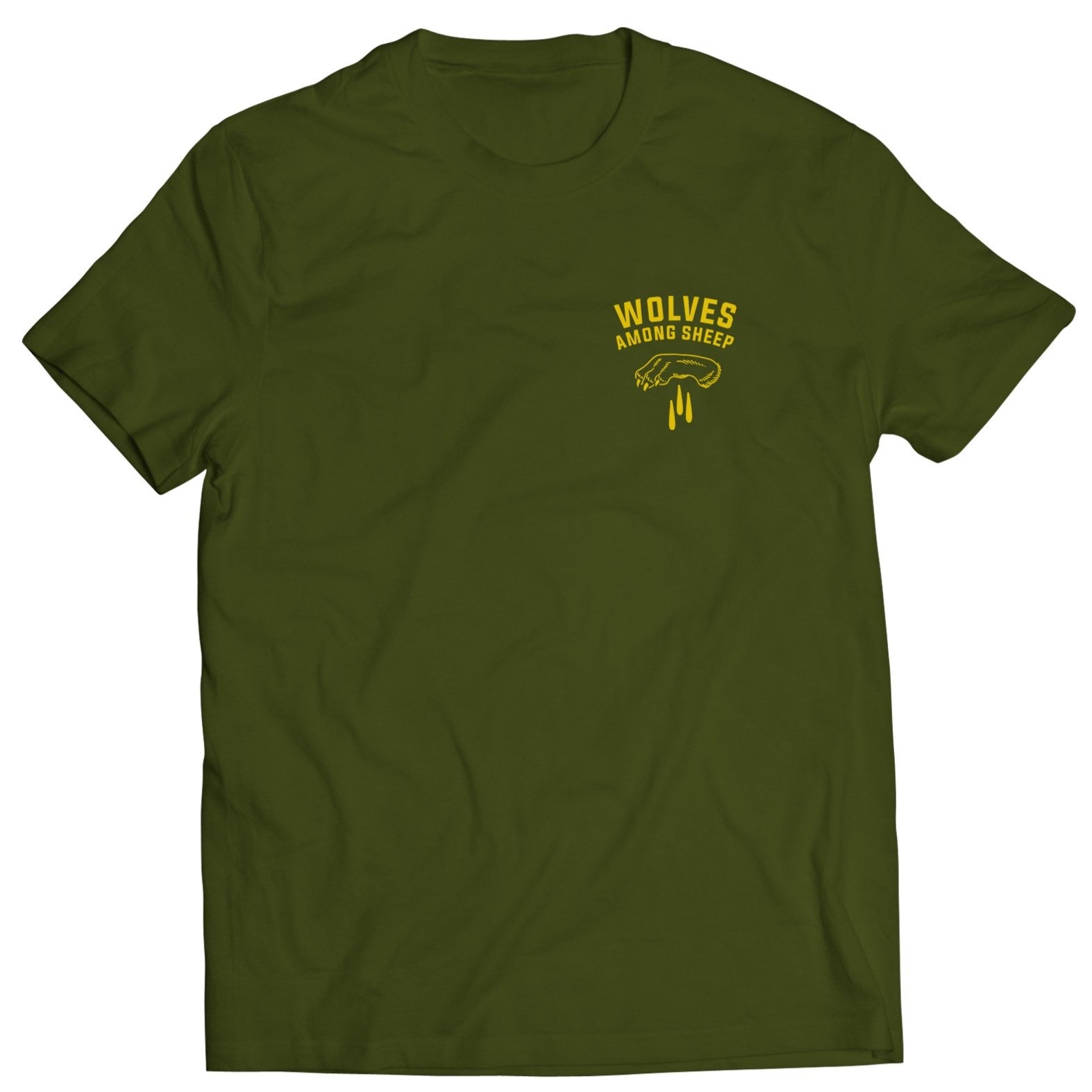 WOLVES AMONG SHEEP T-SHIRT v2 - OLIVE