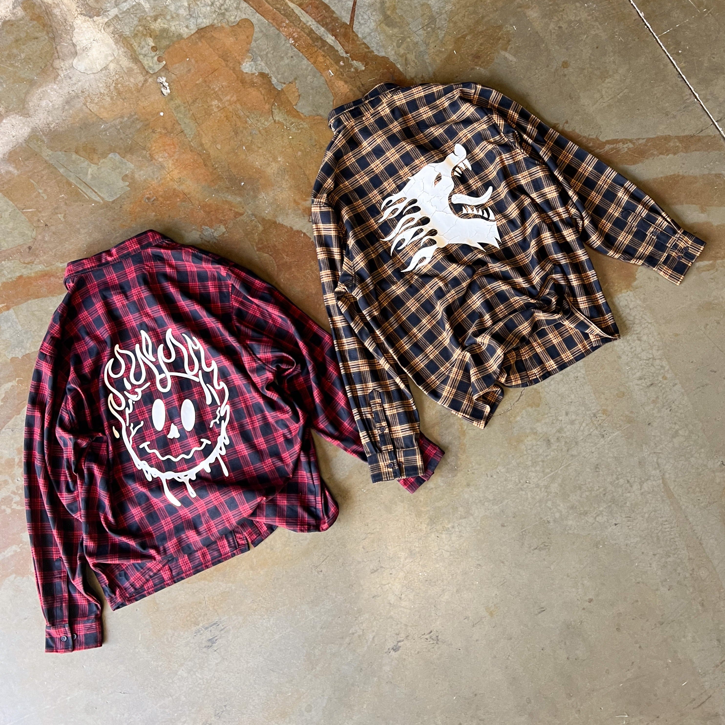 KILL CREW SMILEY FLANNEL - RED