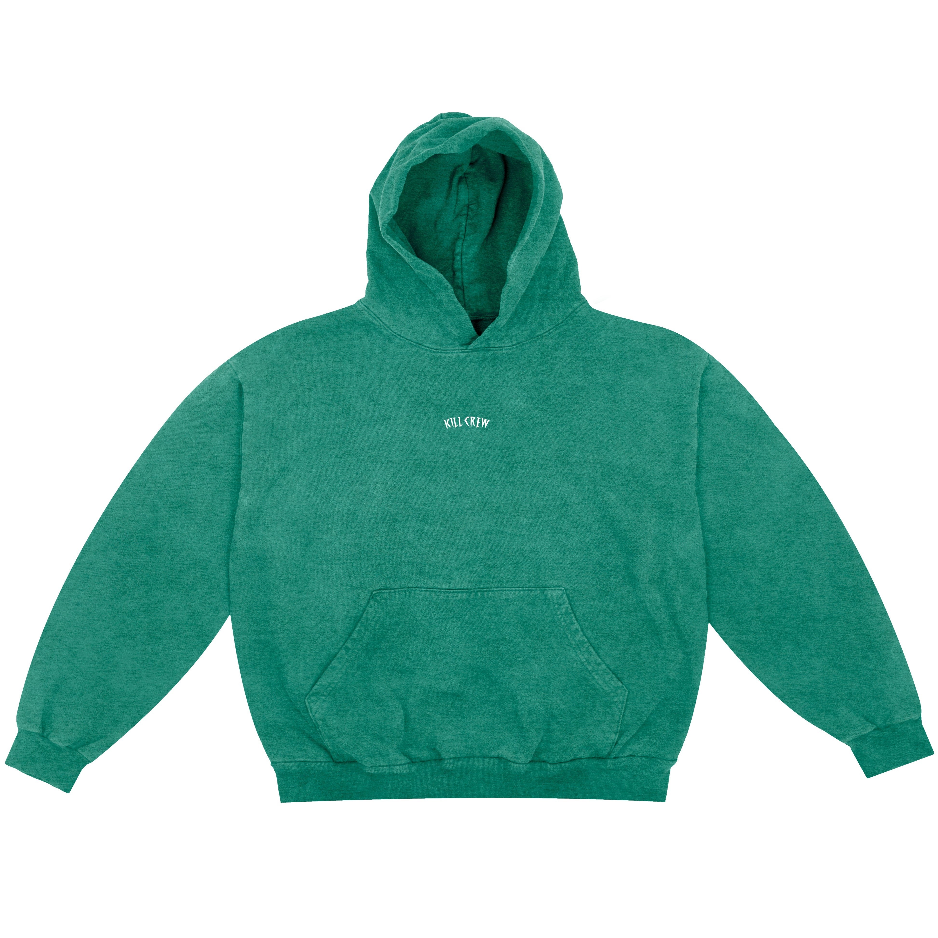 OVERSIZED LUX SIMPLE HOODIE - GREEN