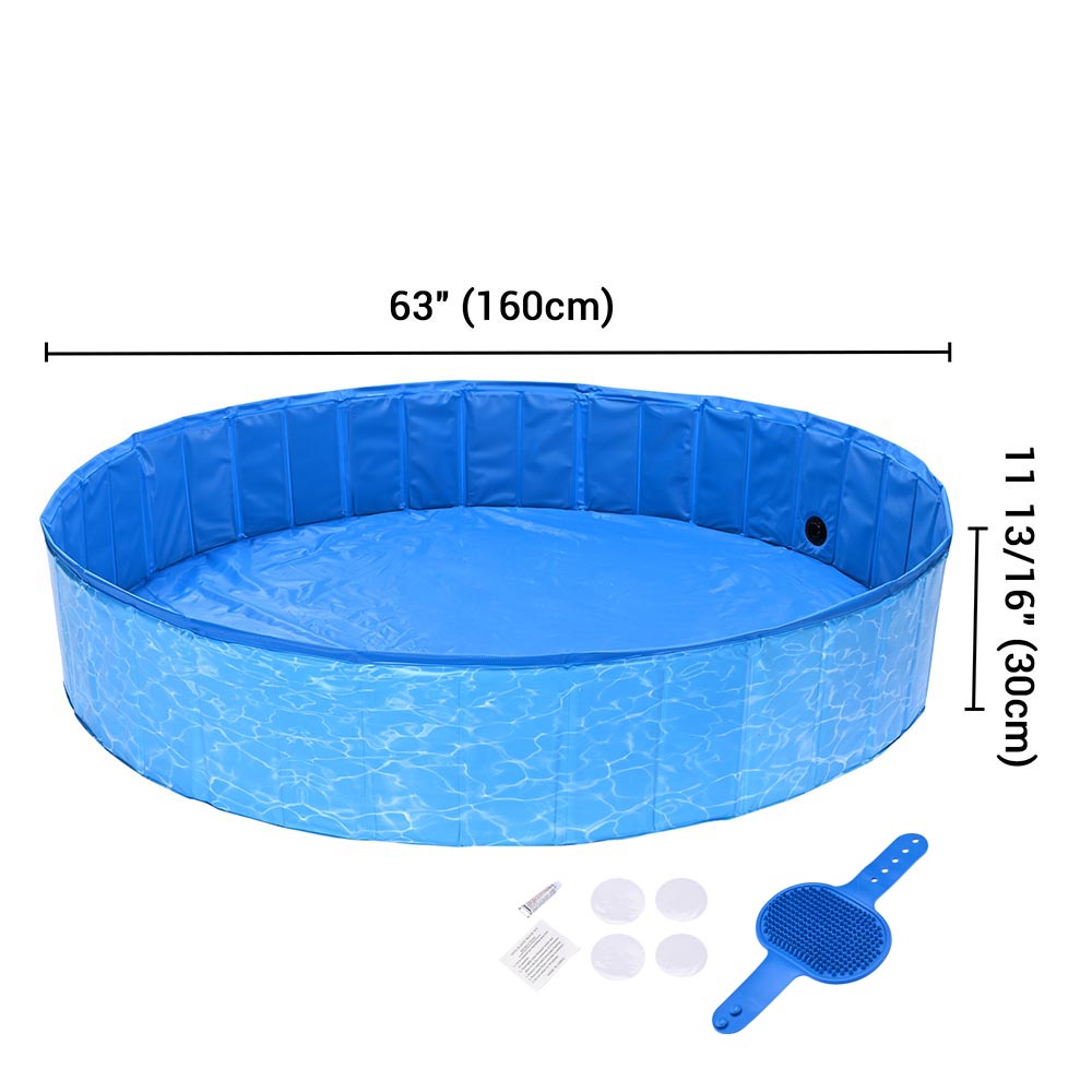 Yescom Foldable Pool for Kids Dog Pet Bath Small to Large