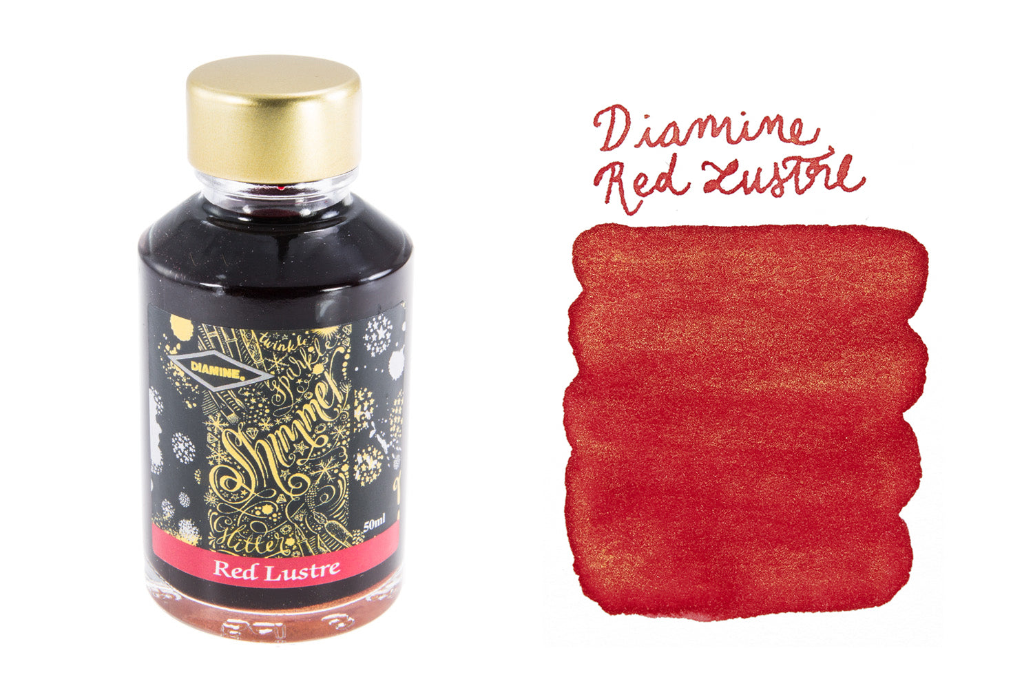 Diamine Red Lustre - 50ml Bottled Ink