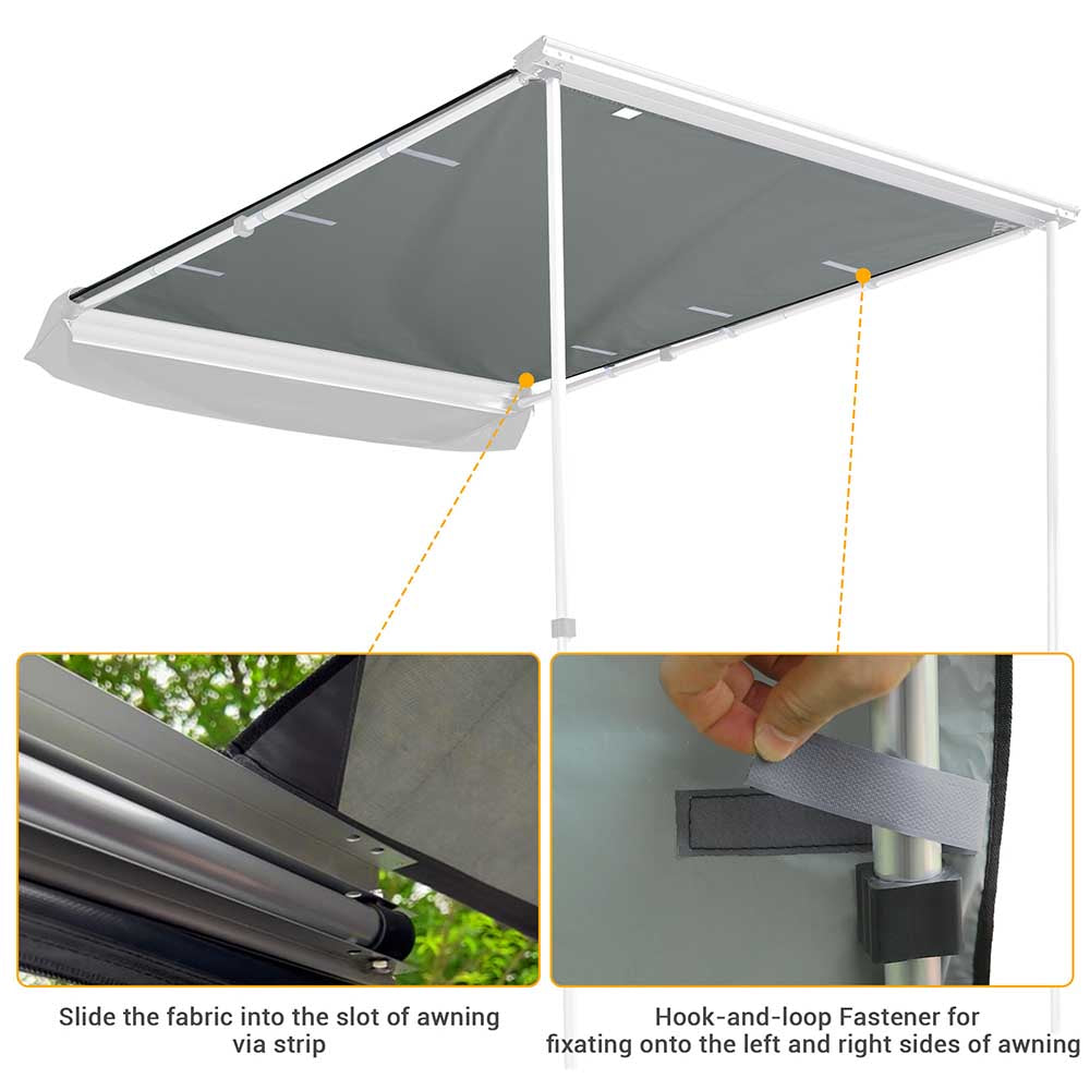 Yescom 4.5'x6' Vehicle Awning Canopy Replacement for Van Car SUV