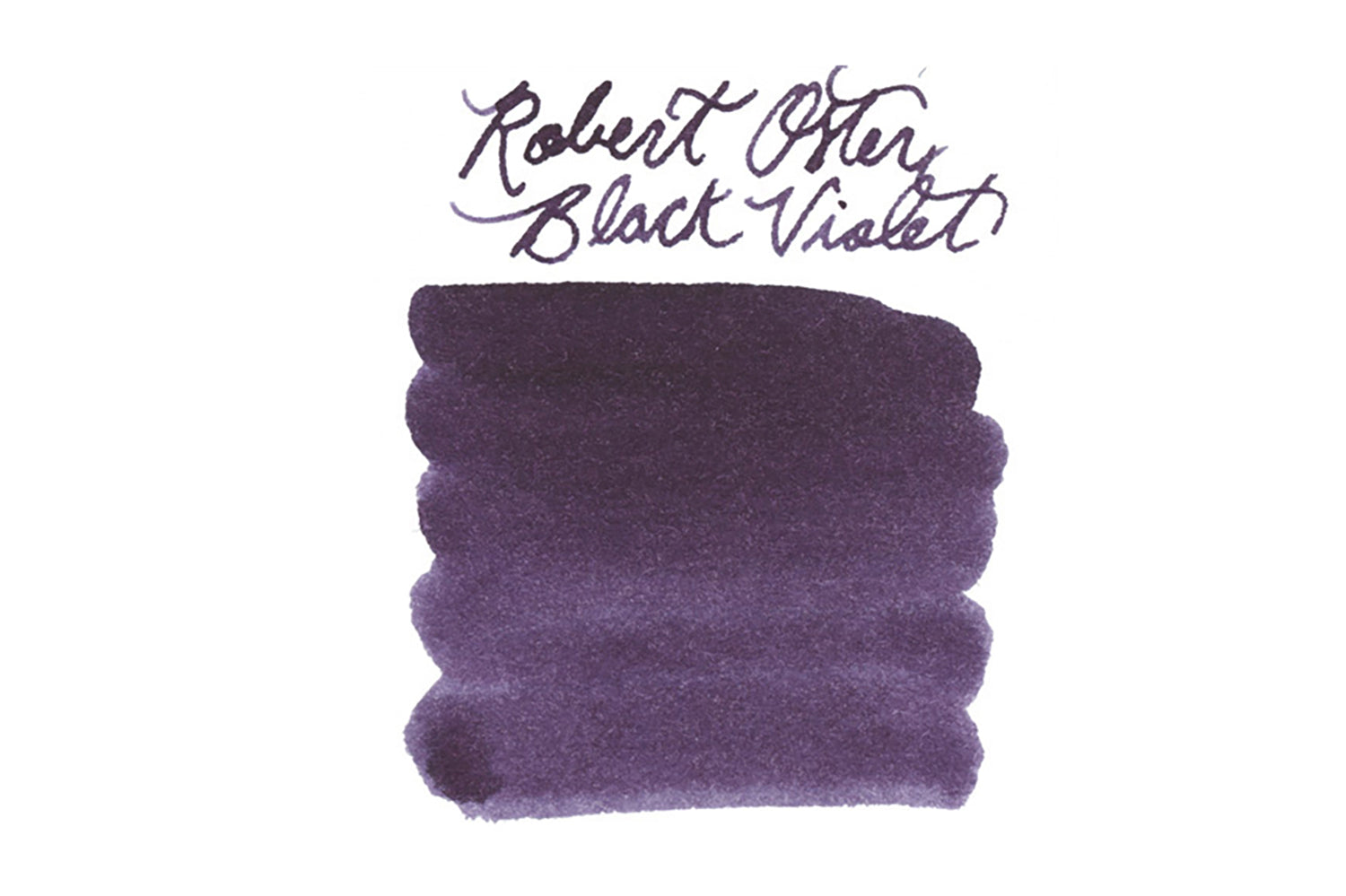 Robert Oster Black Violet - Ink Sample