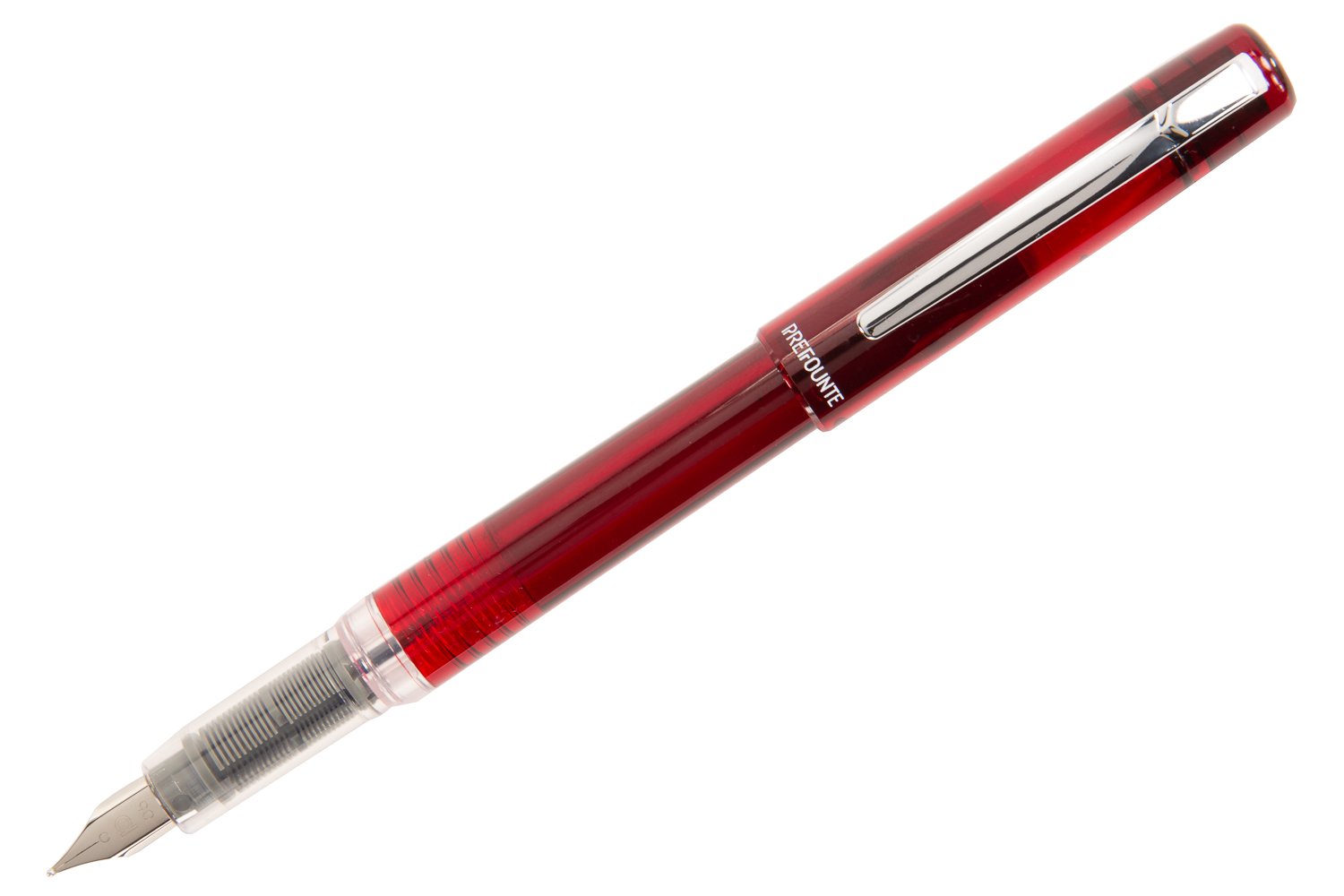 Platinum Prefounte Fountain Pen - Crimson Red