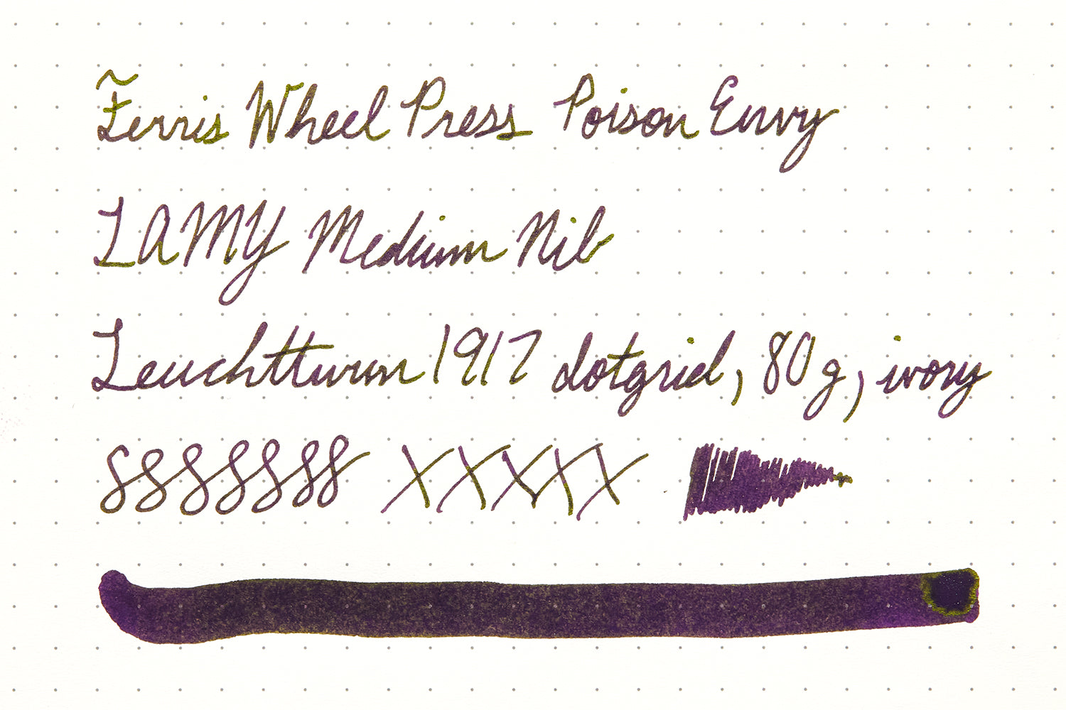 Ferris Wheel Press Poison Envy - Ink Sample