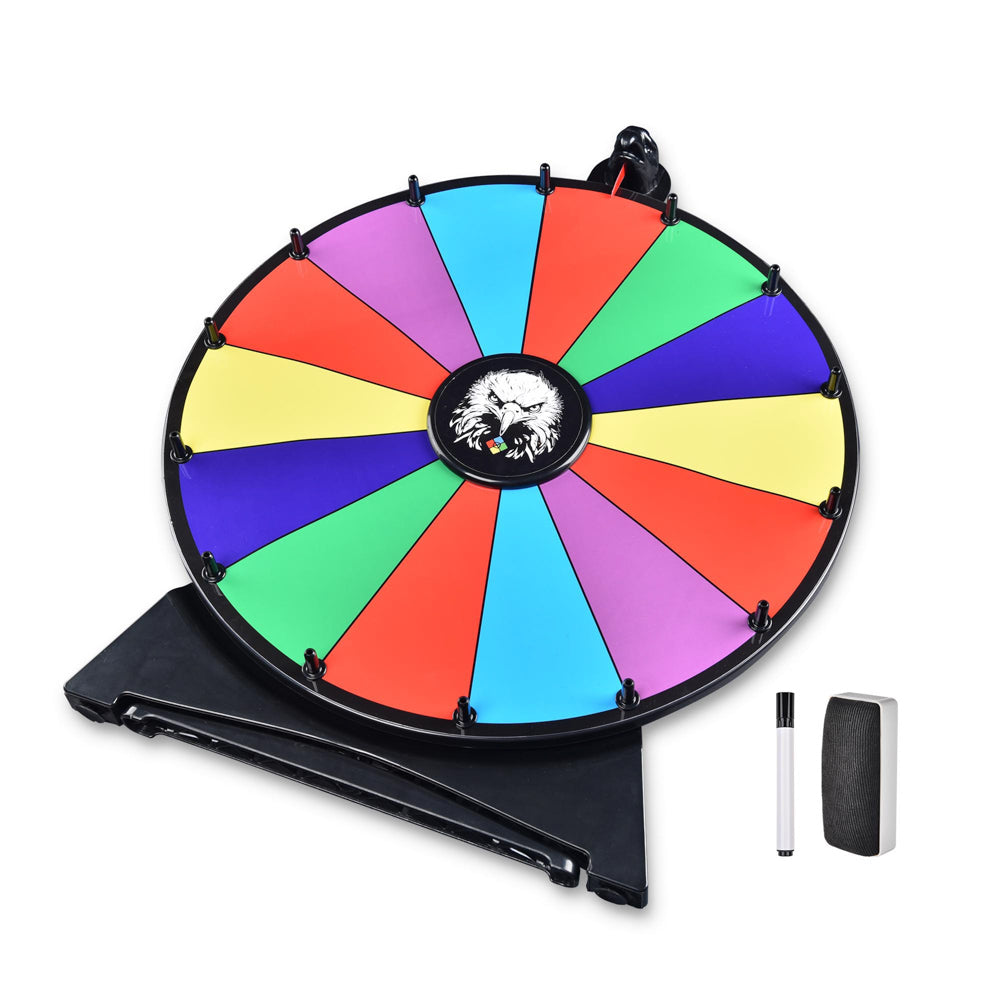 WinSpin 20 Prize Wheel Tabletop Lay Flat with Bald Eagle