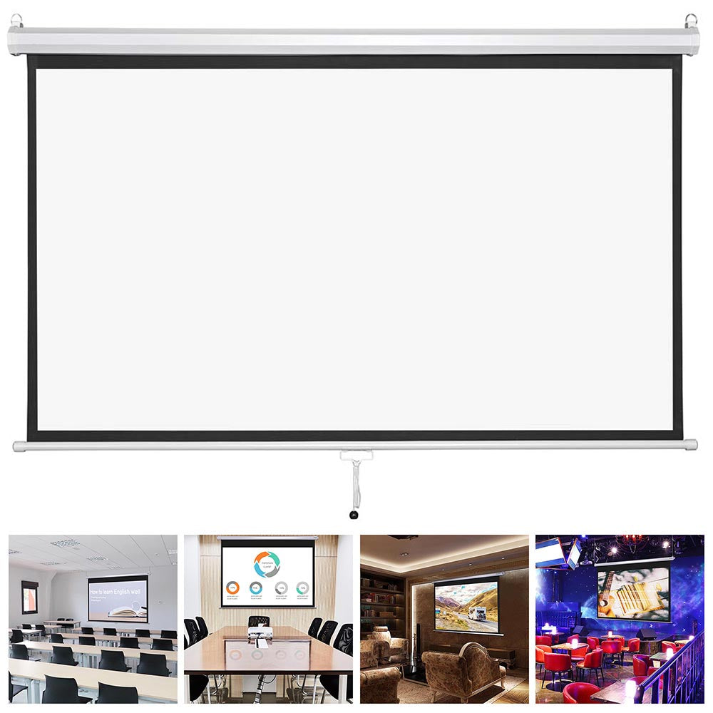 InstaHibit 16:9 Retractable Manual Projection Screen 72 Ceiling/Wall