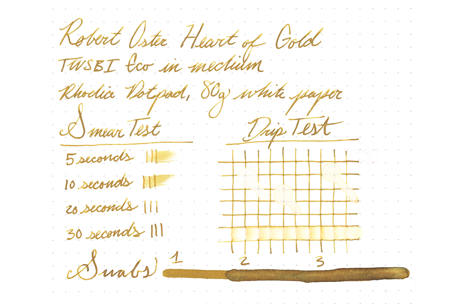 Robert Oster Heart of Gold - 50ml Bottled Ink