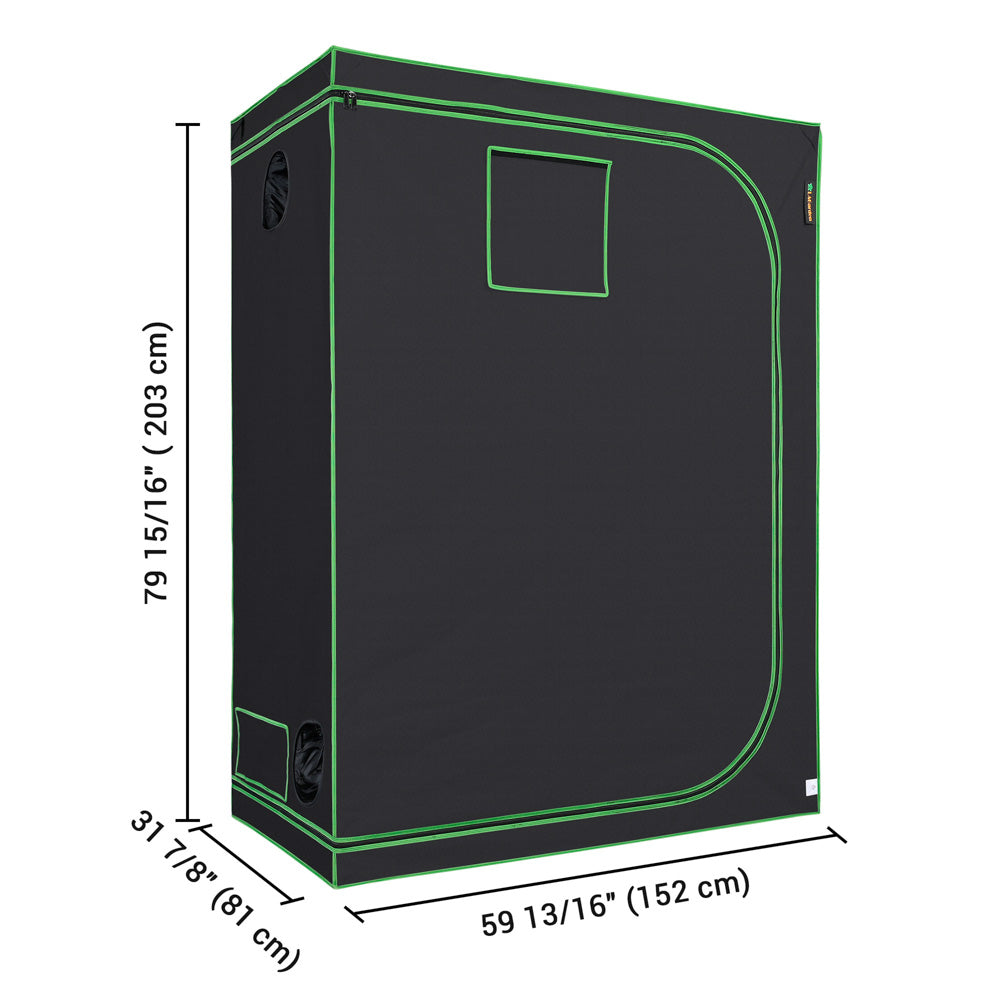 Yescom Grow Tent 60x32x80 Reflective Indoor Hydroponic