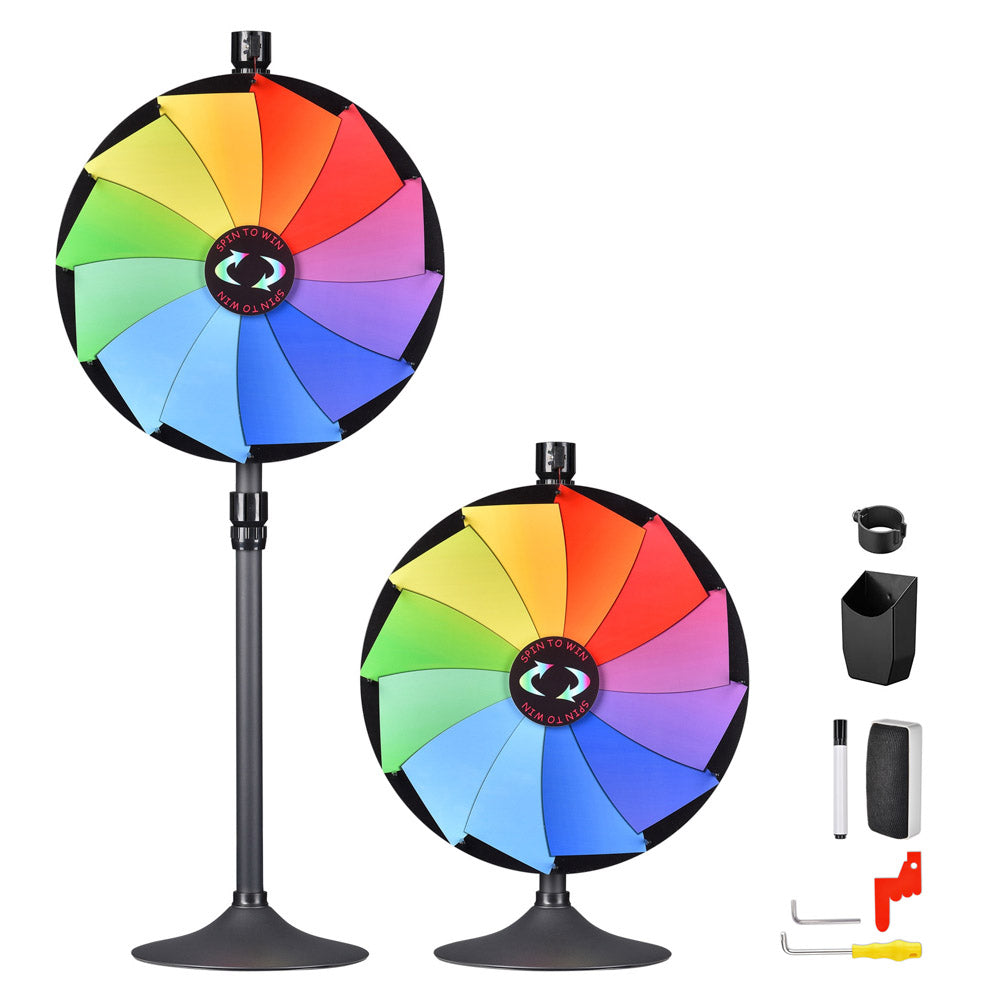 WinSpin 24 Prize Wheel Tabletop Floor Stand 12-Slot