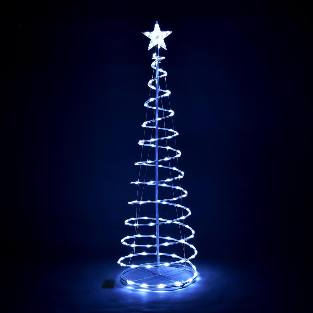 Yescom 5' Lighted Spiral Christmas Tree LED Decor Battery Powered