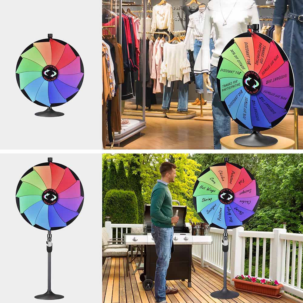 WinSpin 36 Prize Wheel Tabletop Floor Stand 12-Slot