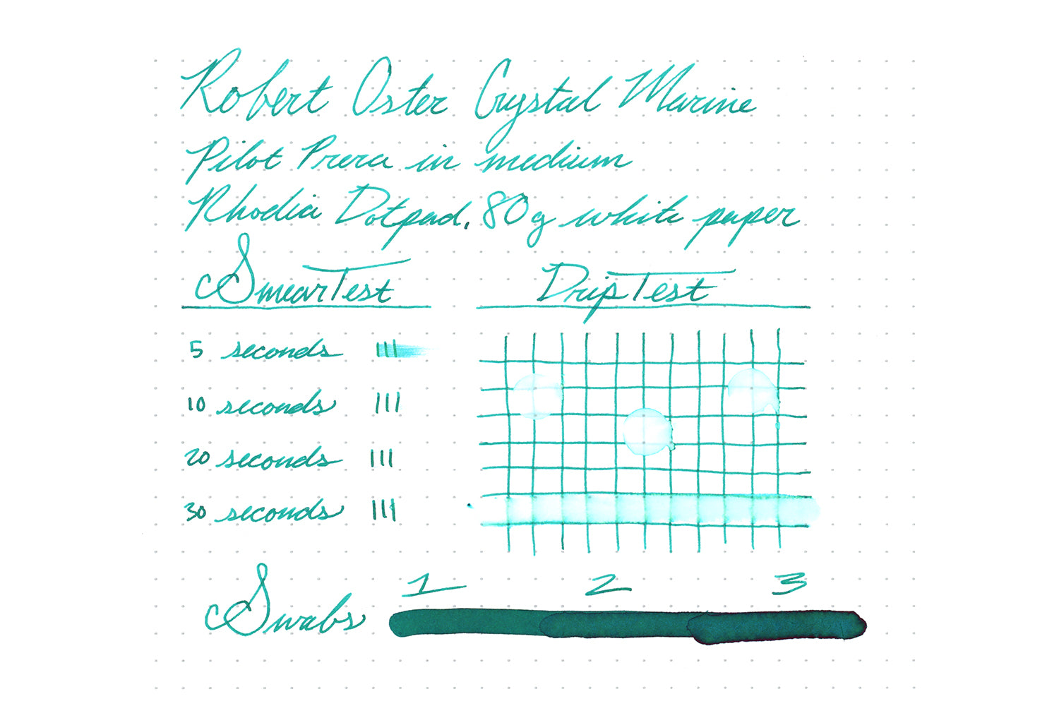 Robert Oster Crystal Marine - 50ml Bottled Ink