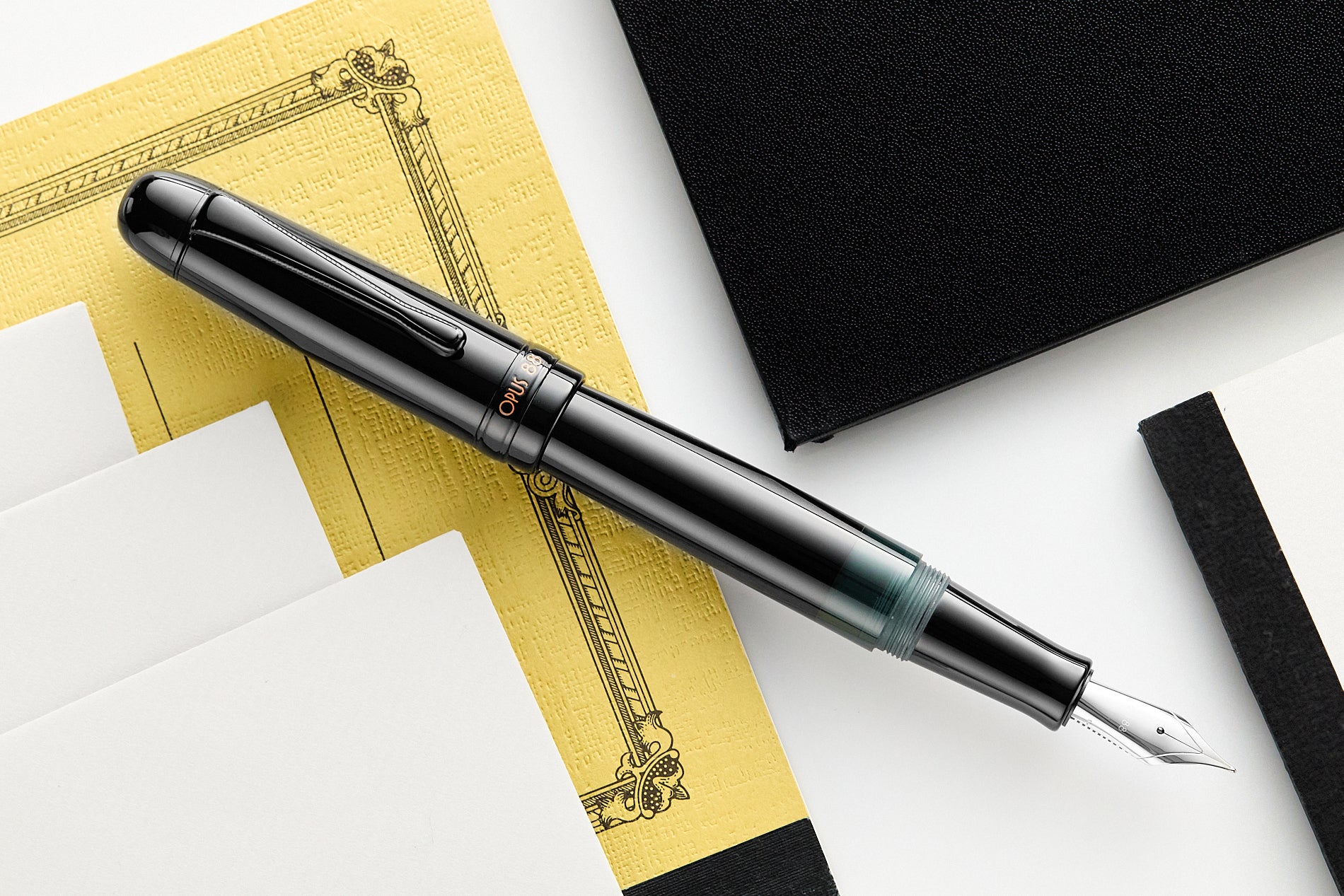 Opus 88 Jazz Fountain Pen - Solid Black