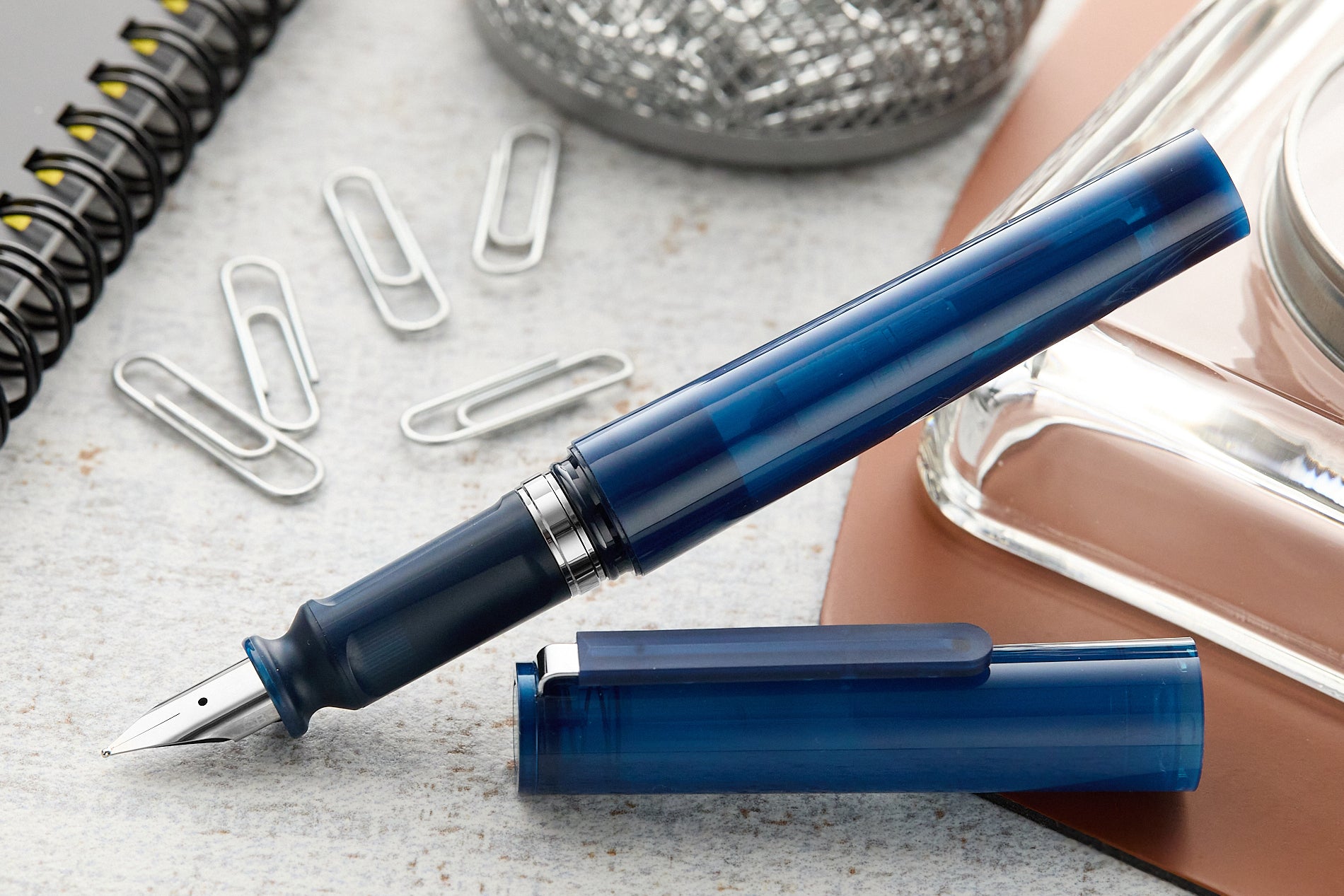 Sailor TUZU Adjust Fountain Pen - Translucent Navy (Special Edition)