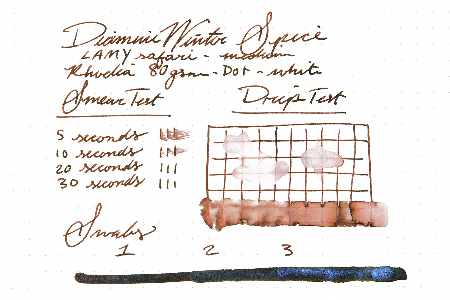 Diamine Winter Spice - Ink Sample