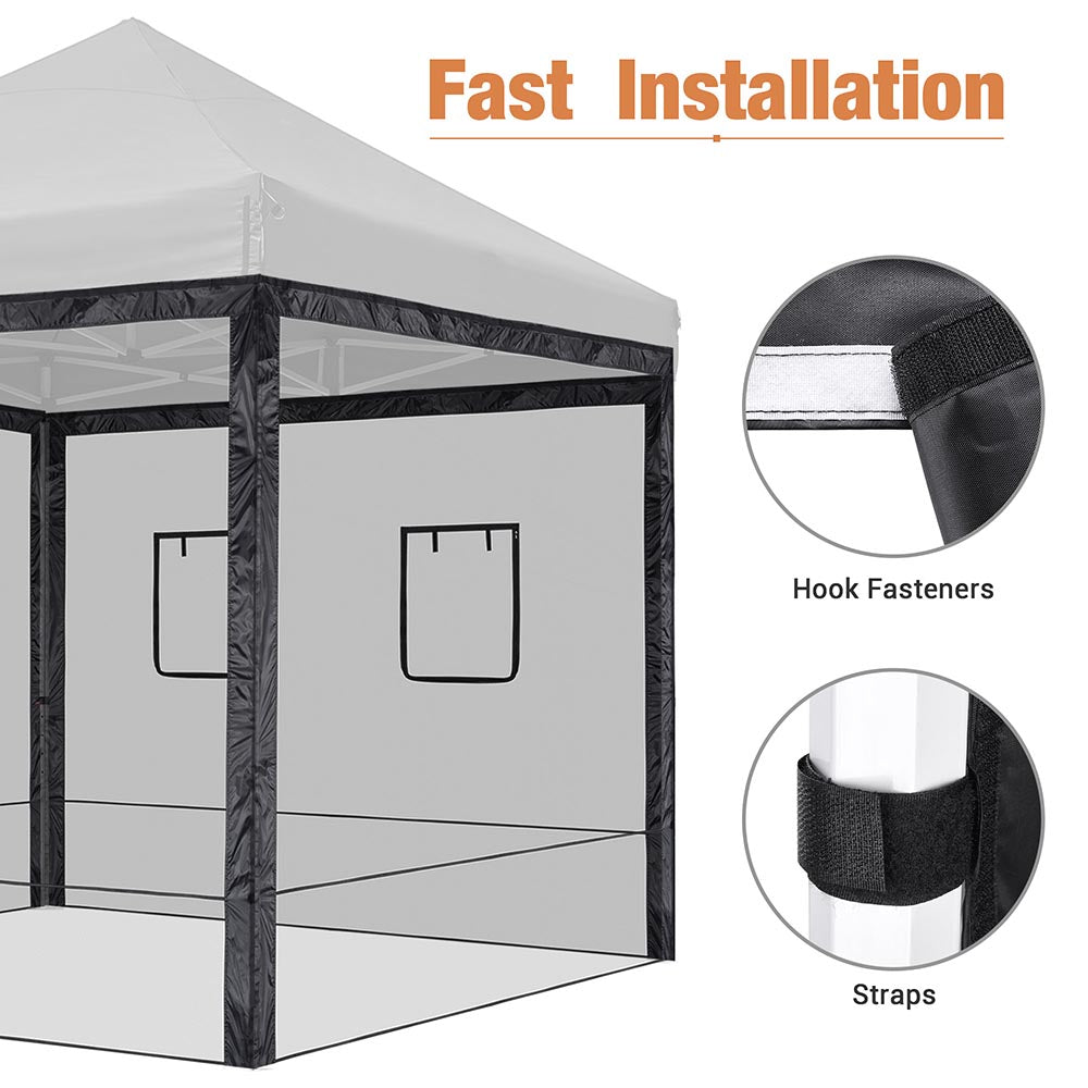 Yescom 10x10 Pop Up Canopy Netting Mesh Sidewalls