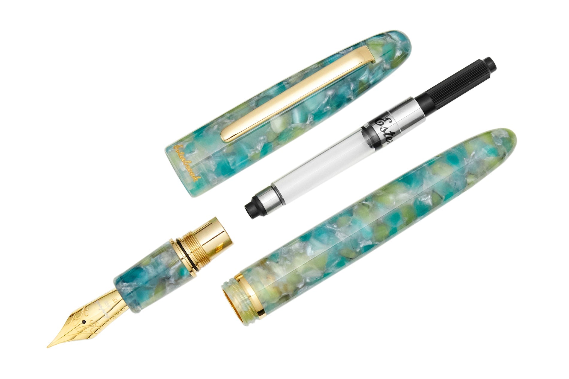 Esterbrook Estie Fountain Pen Gift Set - Sea Glass/Gold