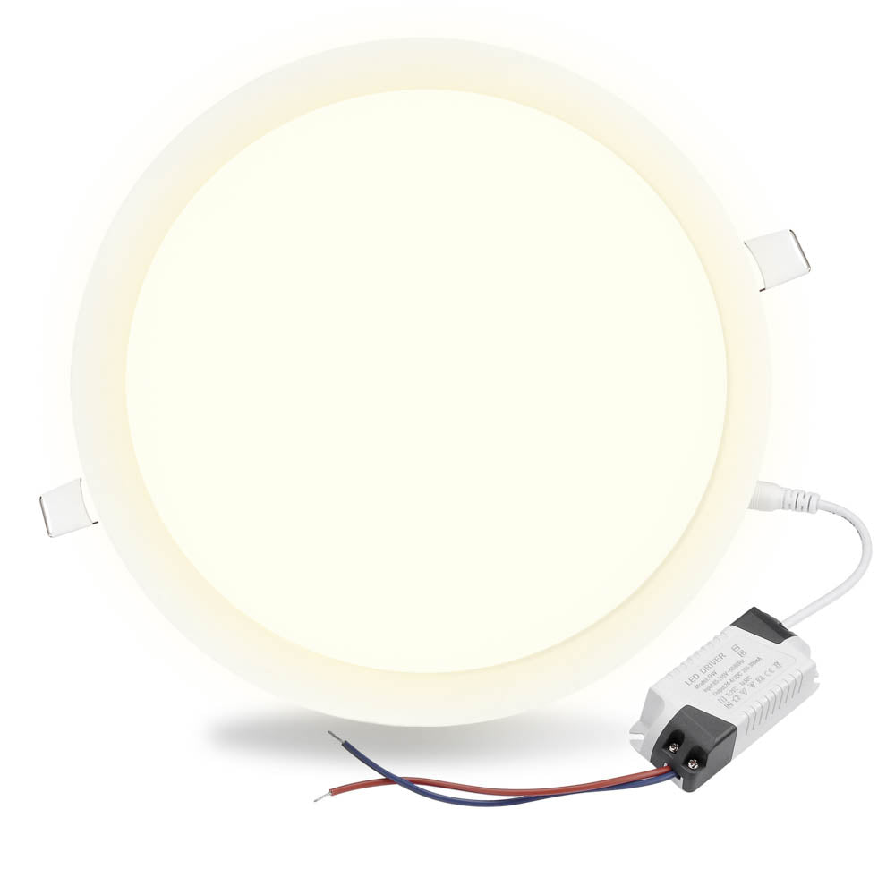 Yescom 15W LED Recessed Ceiling Light w/ Driver Warm White